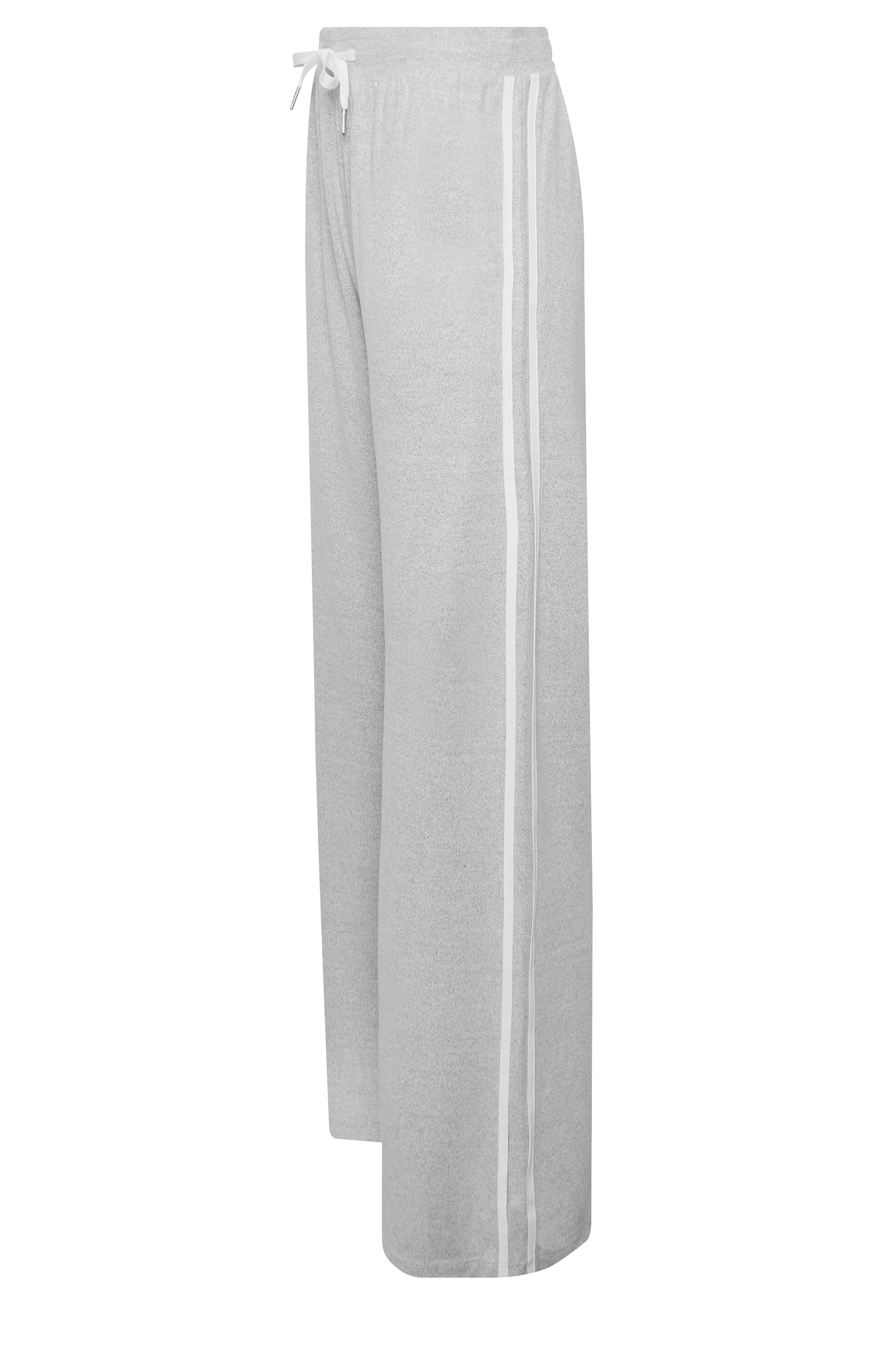 Grey Wide Leg Track Pants