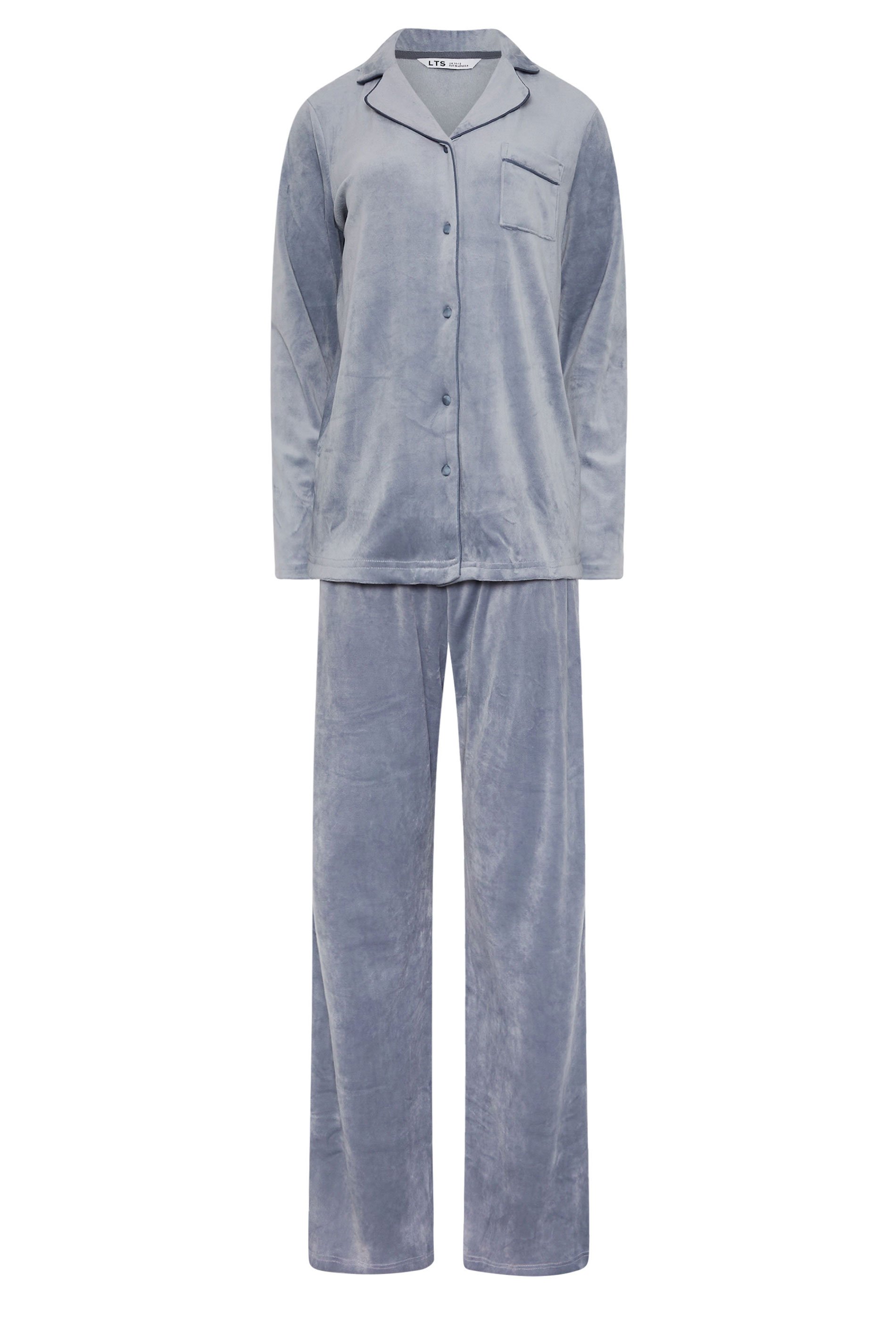 LTS Tall Blue Super Luxe Touch Pyjama Set | Long Tall Sally 5