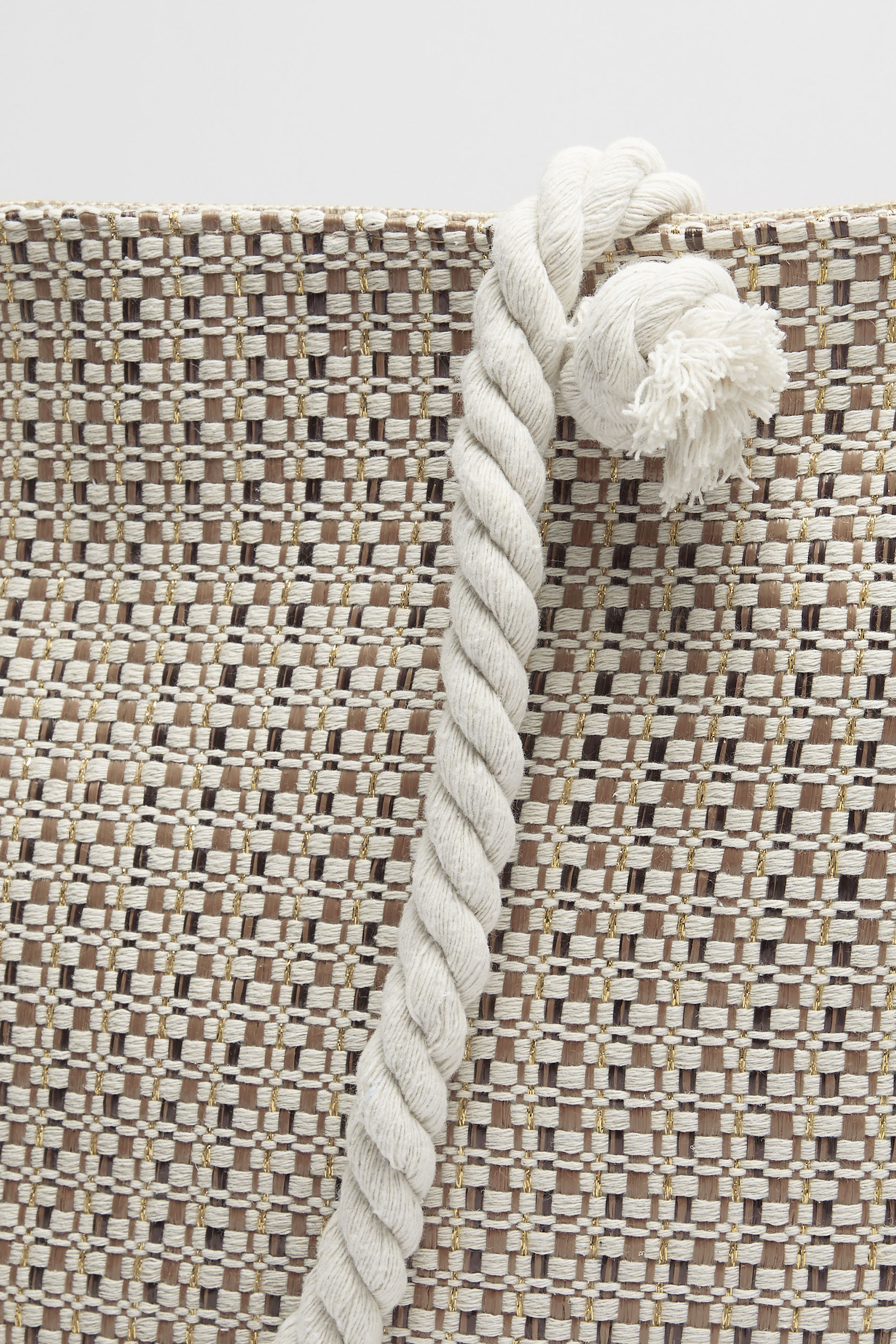 Brown Tweed Look Tote Bag | Yours Clothing 4