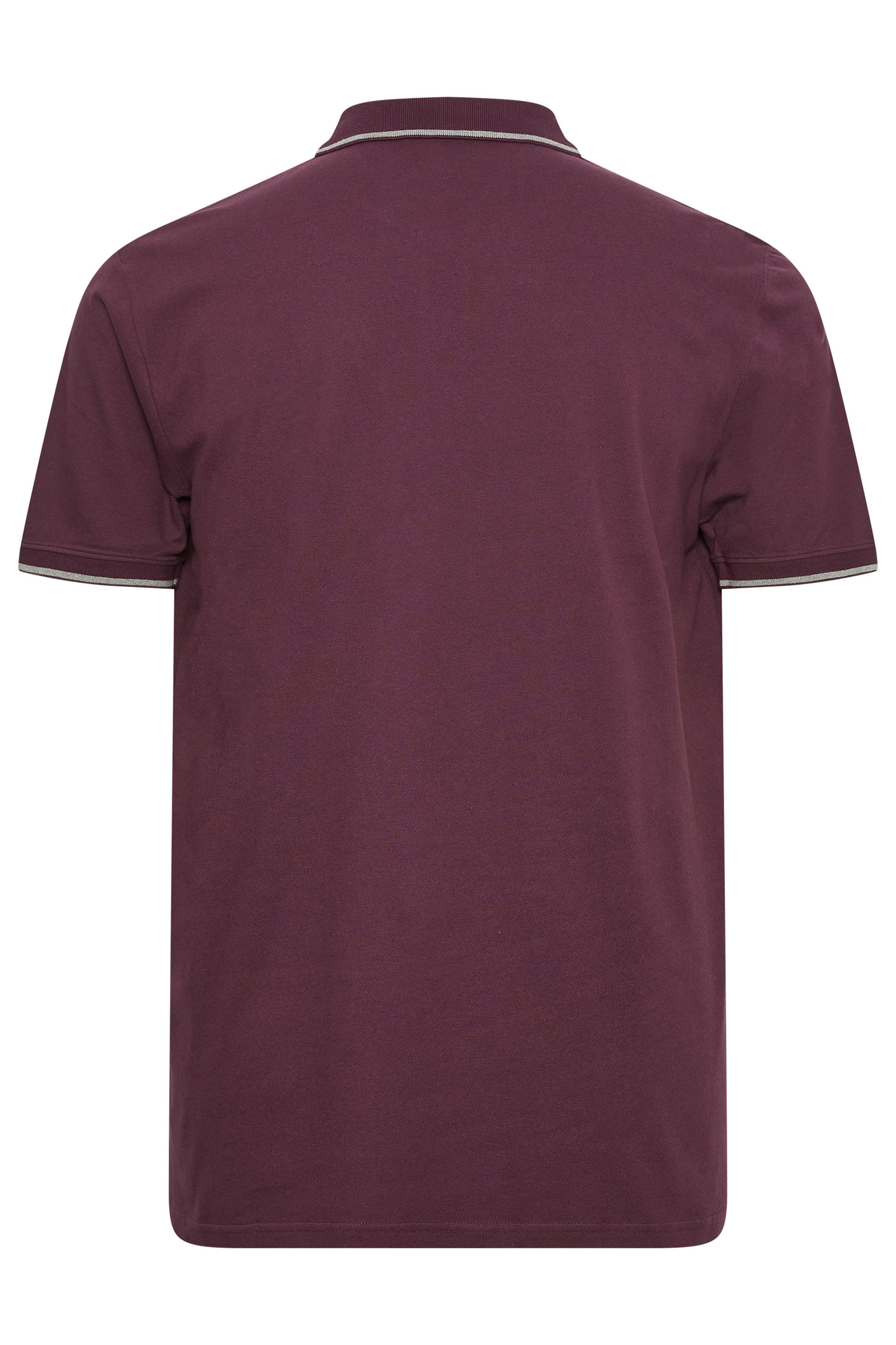 LYLE & SCOTT Big & Tall Burgundy Red Tipped Polo Shirt | BadRhino 3