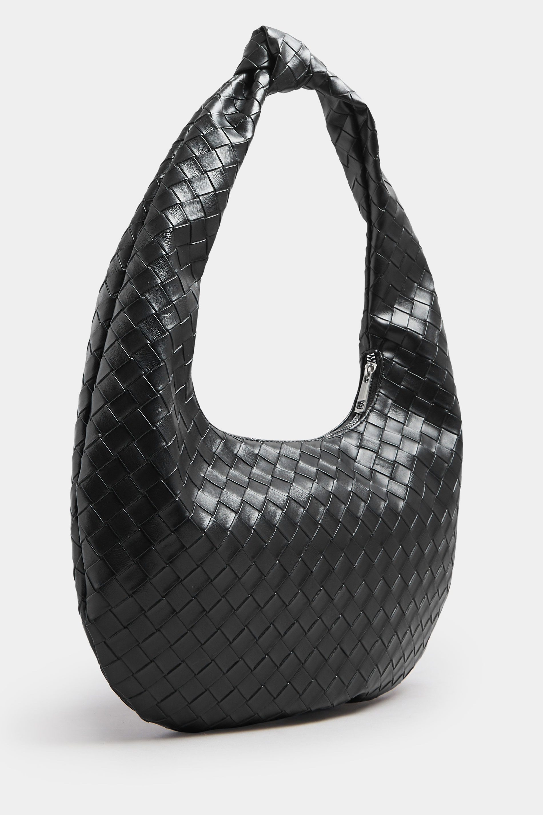 Black Knot Detail Woven Shoulder Bag | Yours Clothing 4