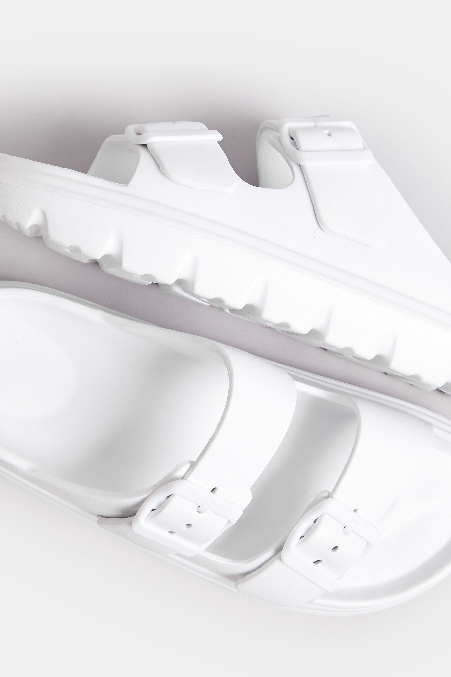 White Platform EVA Sandals In Wide E Fit | Yours Clothing 5