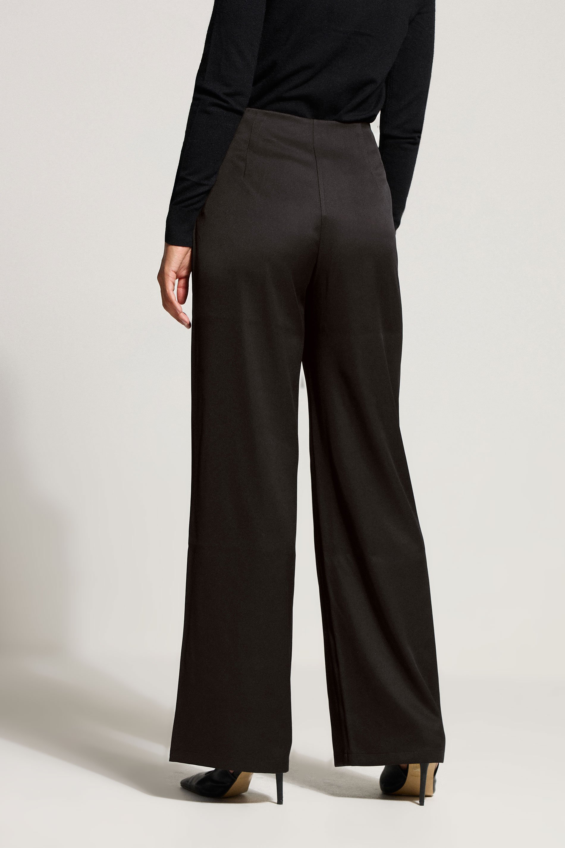 LTS Tall Black Military Button Detail Trousers | Long Tall Sally 3