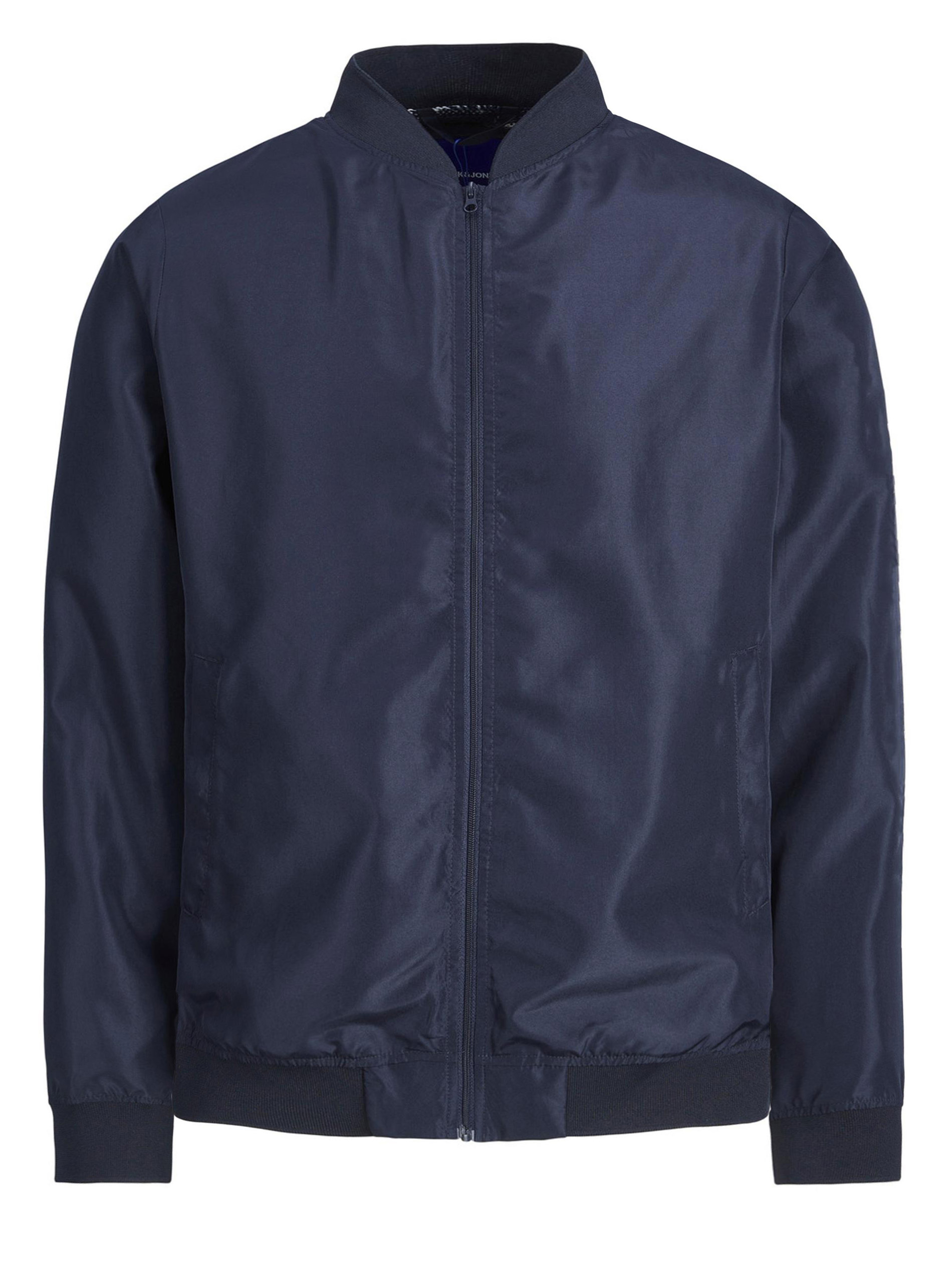 JACK & JONES Big & Tall Navy Blue Bomber Jacket | BadRhino  3