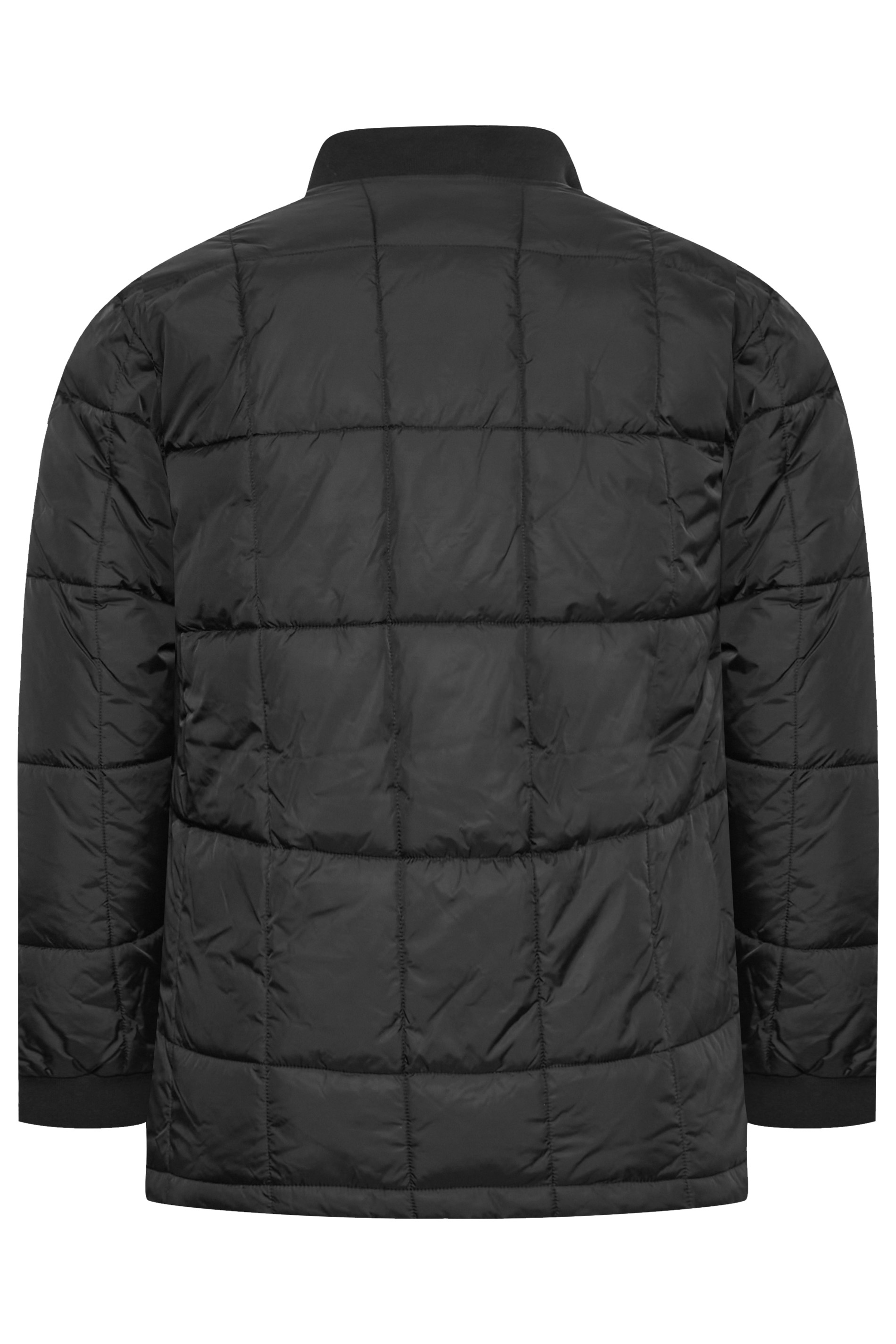 BadRhino Big & Tall Black Quilted Bomber Jacket | BadRhino 6