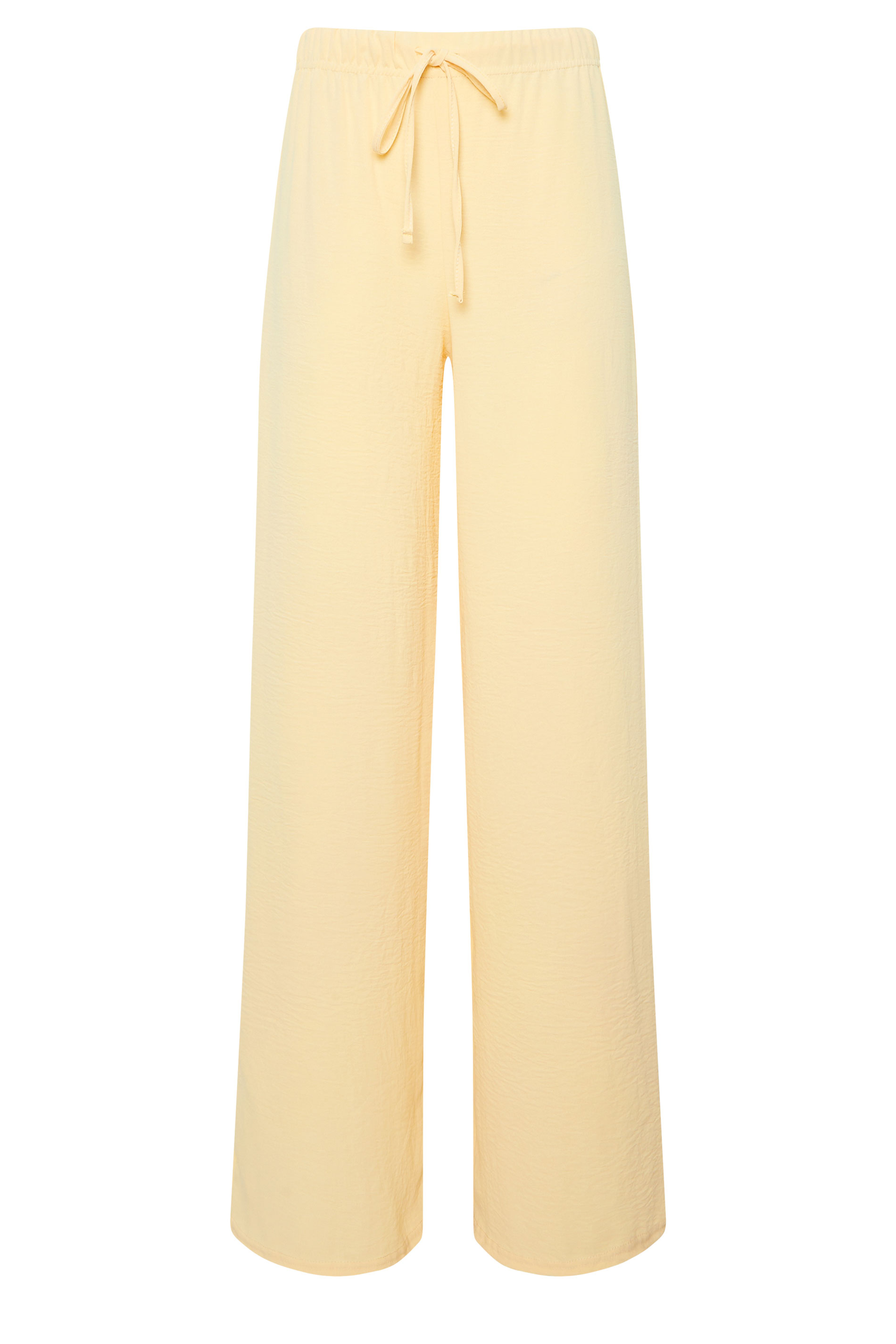 LTS Tall Buttermilk Yellow Wide Leg Trousers | Long Tall Sally 5