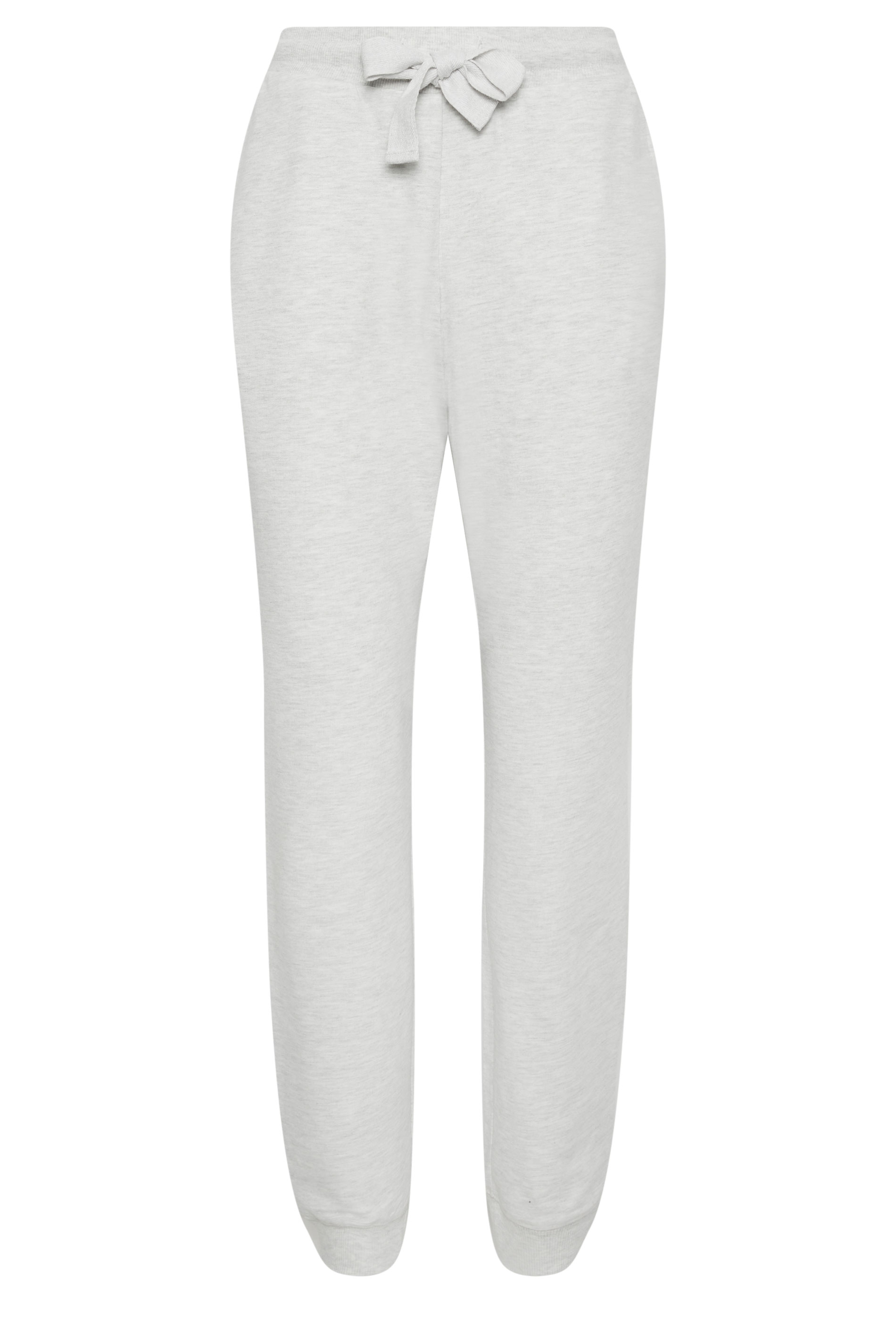 LTS Tall Women's Light Grey Cuffed Drawstring Joggers | Long Tall Sally 5