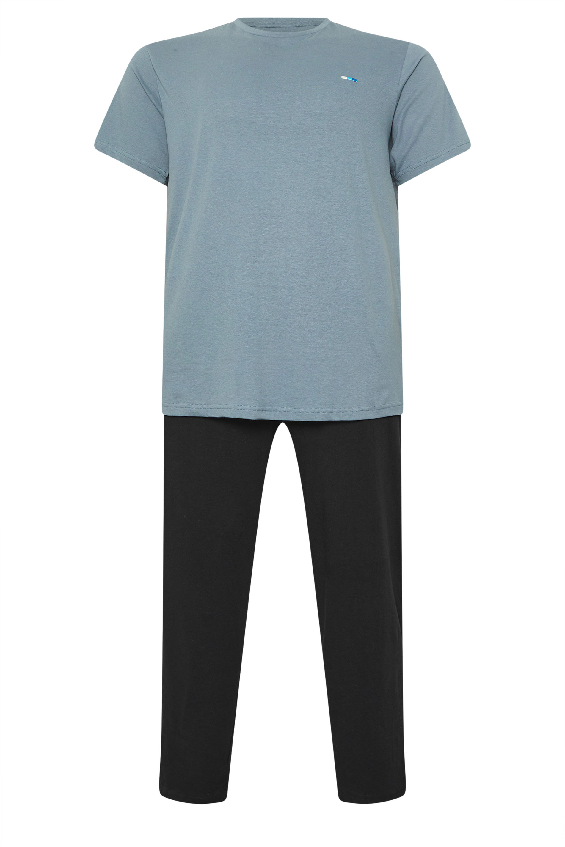 BadRhino Big & Tall Petrol Blue Lounge Trouser & T-Shirt Set | BadRhino 5