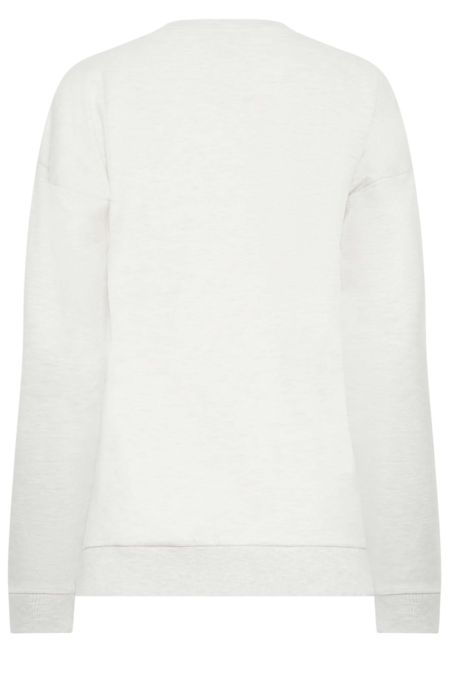 LTS Tall Light Grey Long Sleeve Sweatshirt | Long Tall Sally  9