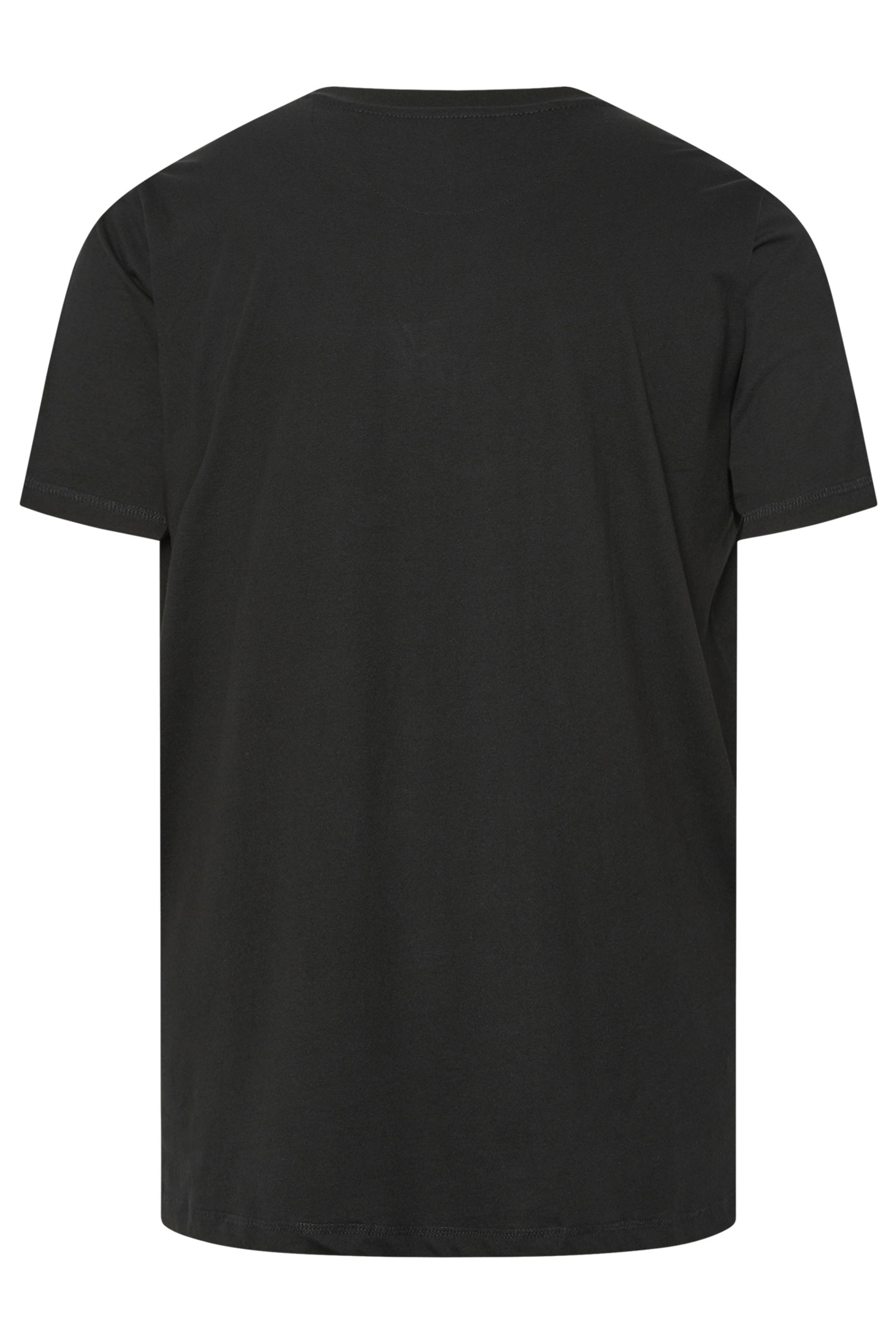 FIRETRAP Big & Tall Black Hawke Print T-Shirt | BadRhino 2
