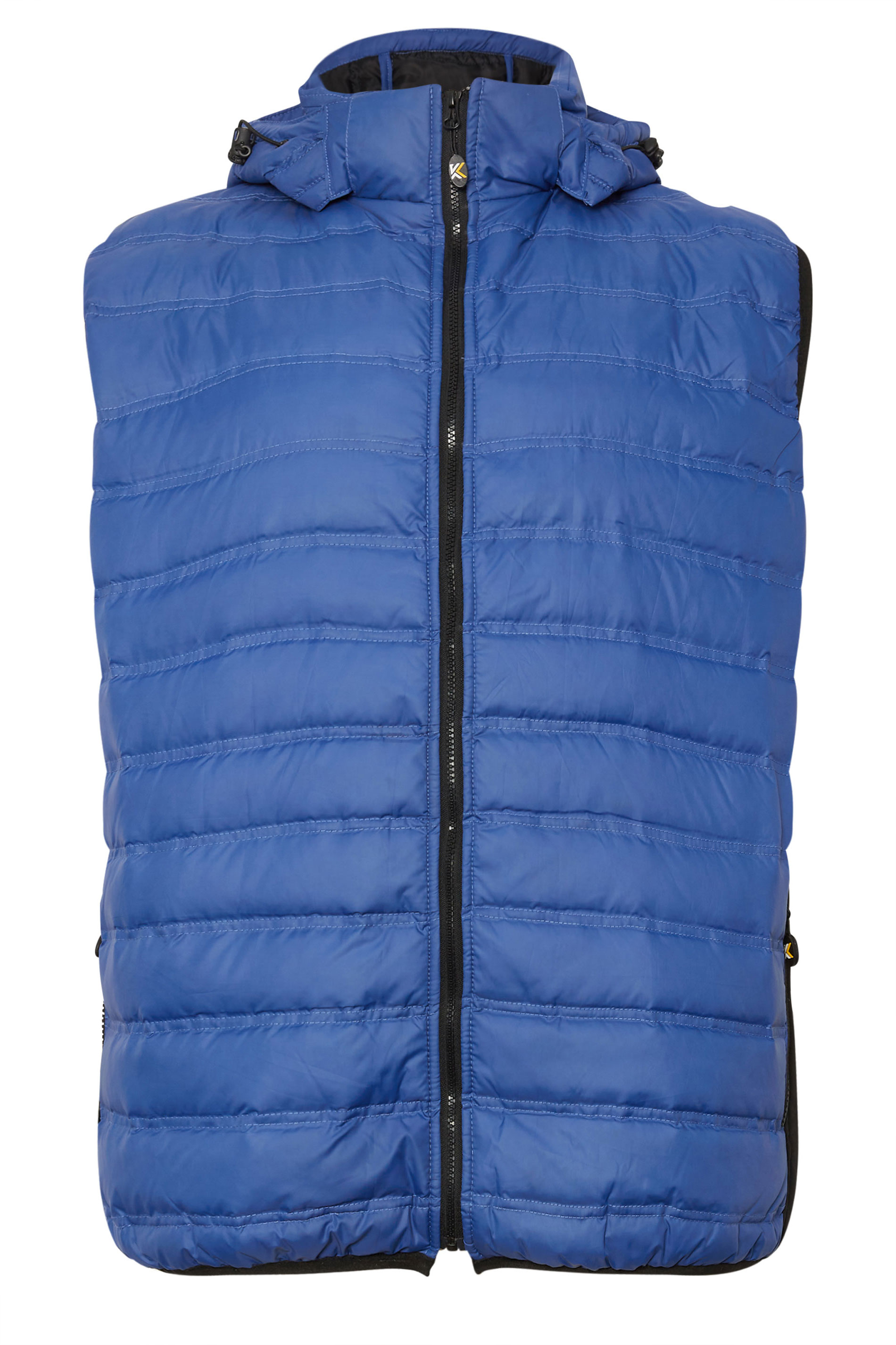 KAM Big & Tall Royal Blue Quilted Gilet | BadRhino 4