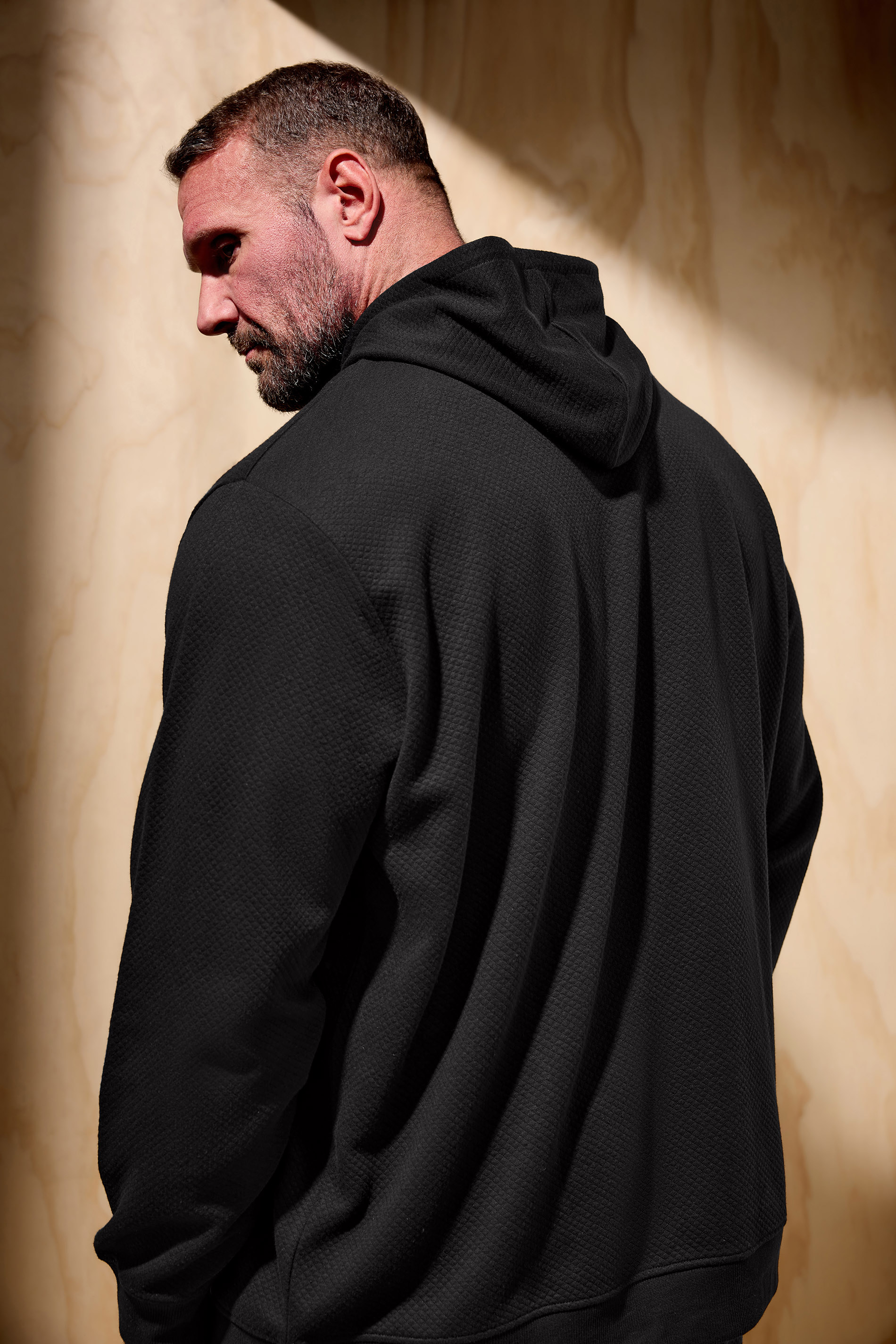 BadRhino Big & Tall Black Diamond Quilted Hoodie | BadRhino 1