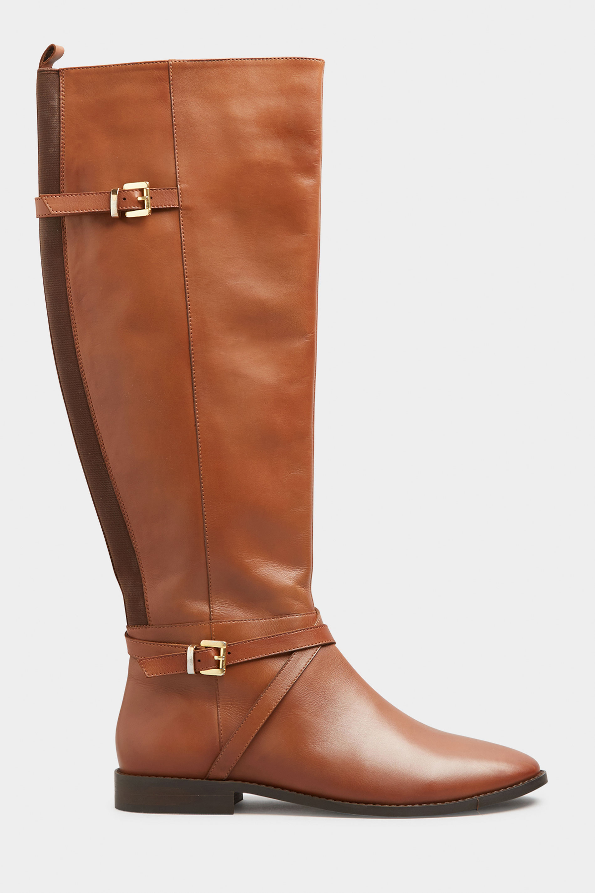 LTS Tan Brown Leather Riding Boots | Long Tall Sally 2