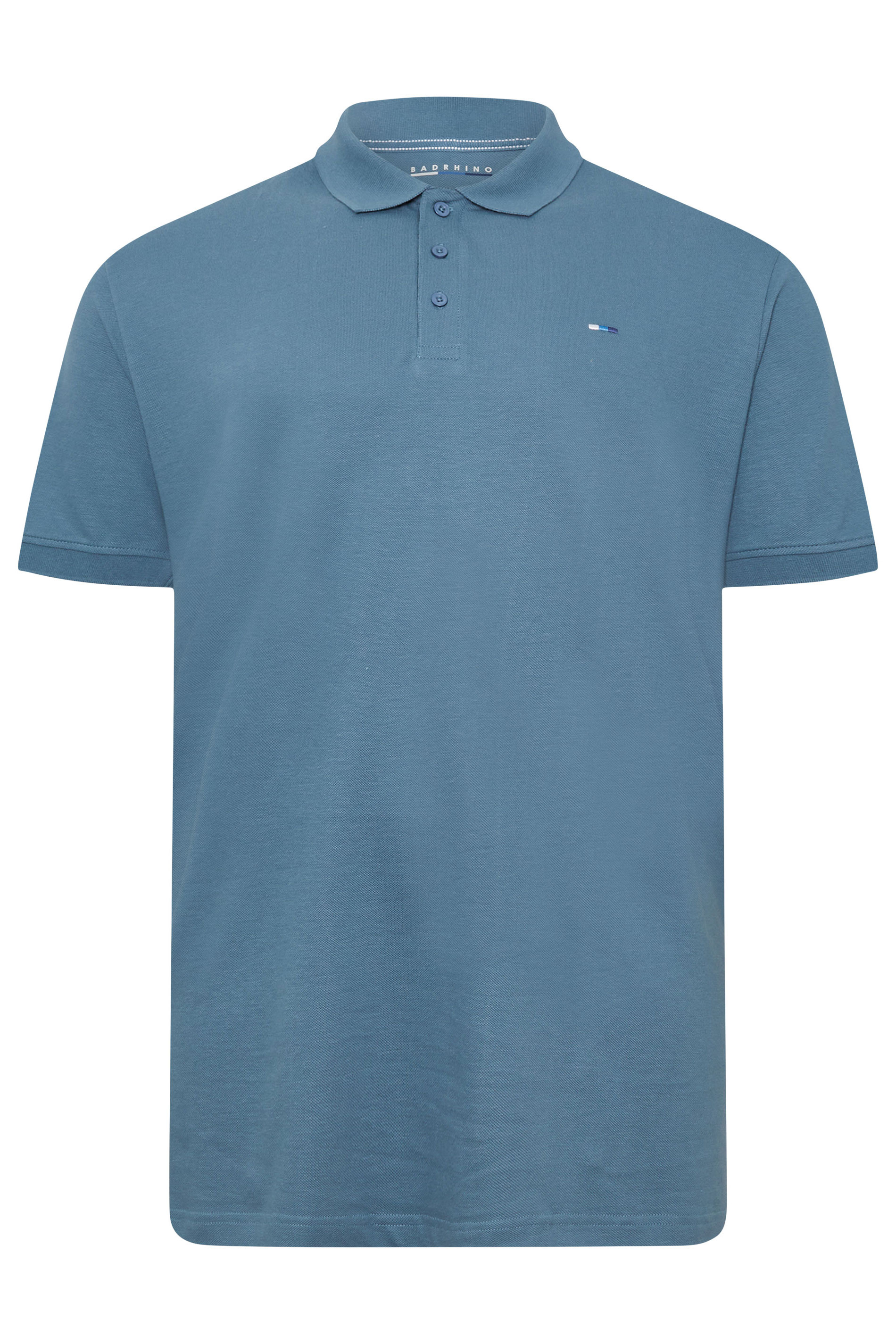 BadRhino Big & Tall 5 PACK Navy Blue & Light Blue Polo Shirts | BadRhino 12