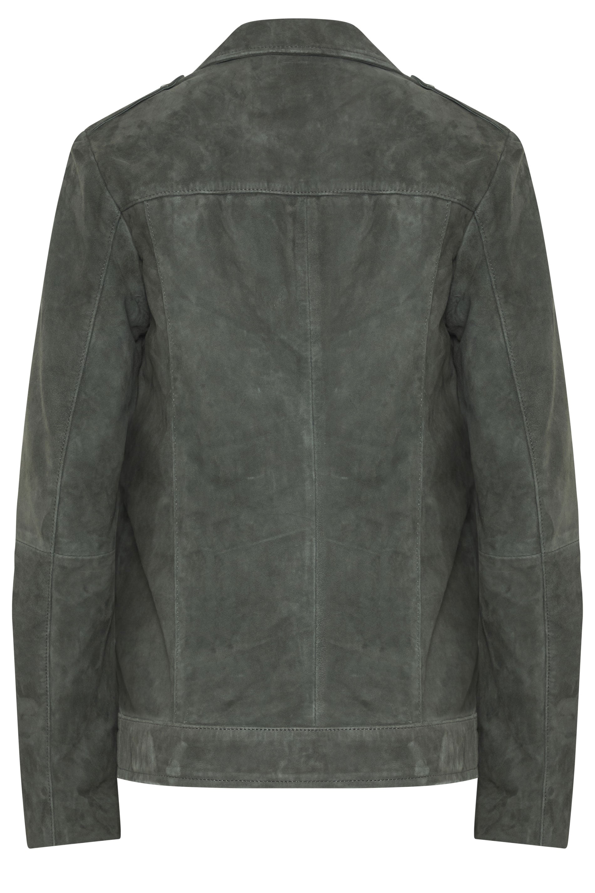LTS PREMIUM Tall Women's Grey Suede Biker Jacket | Long Tall Sally 2