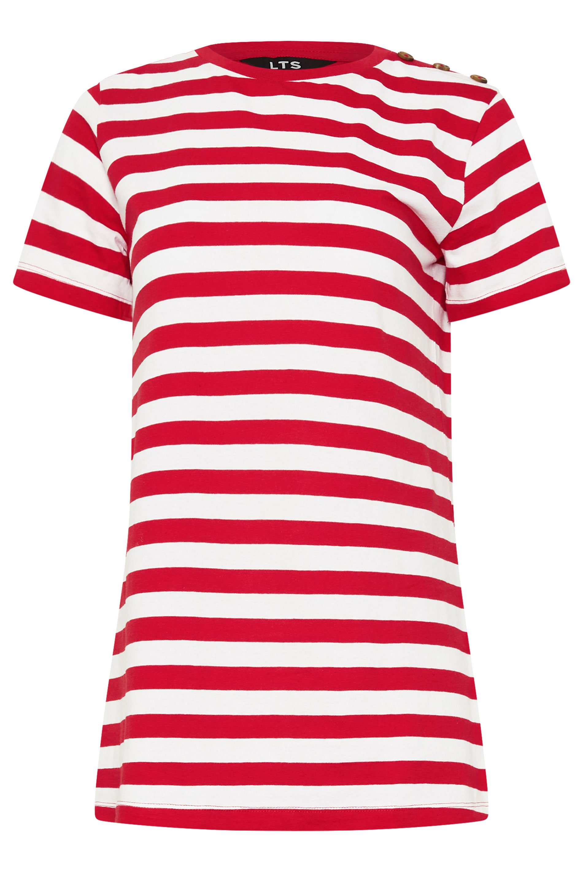 ★KODAK★ Rainbow Stripe Short Sleeve T-shirt RED Red Ape Mens Multicolor Polycotton T-Shirt Striped V-Neck