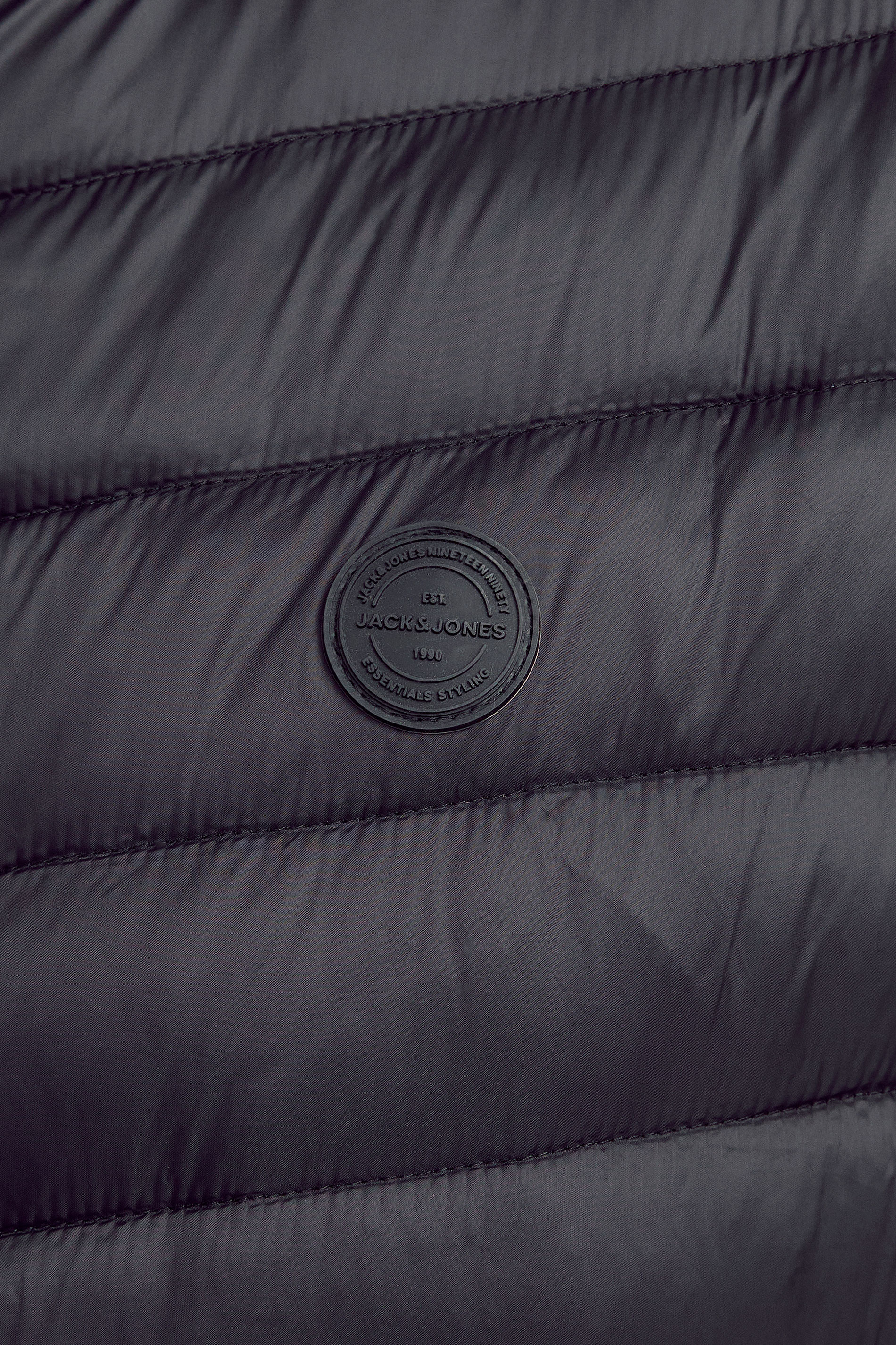 JACK & JONES Big & Tall Black Collared Bodywarmer 2