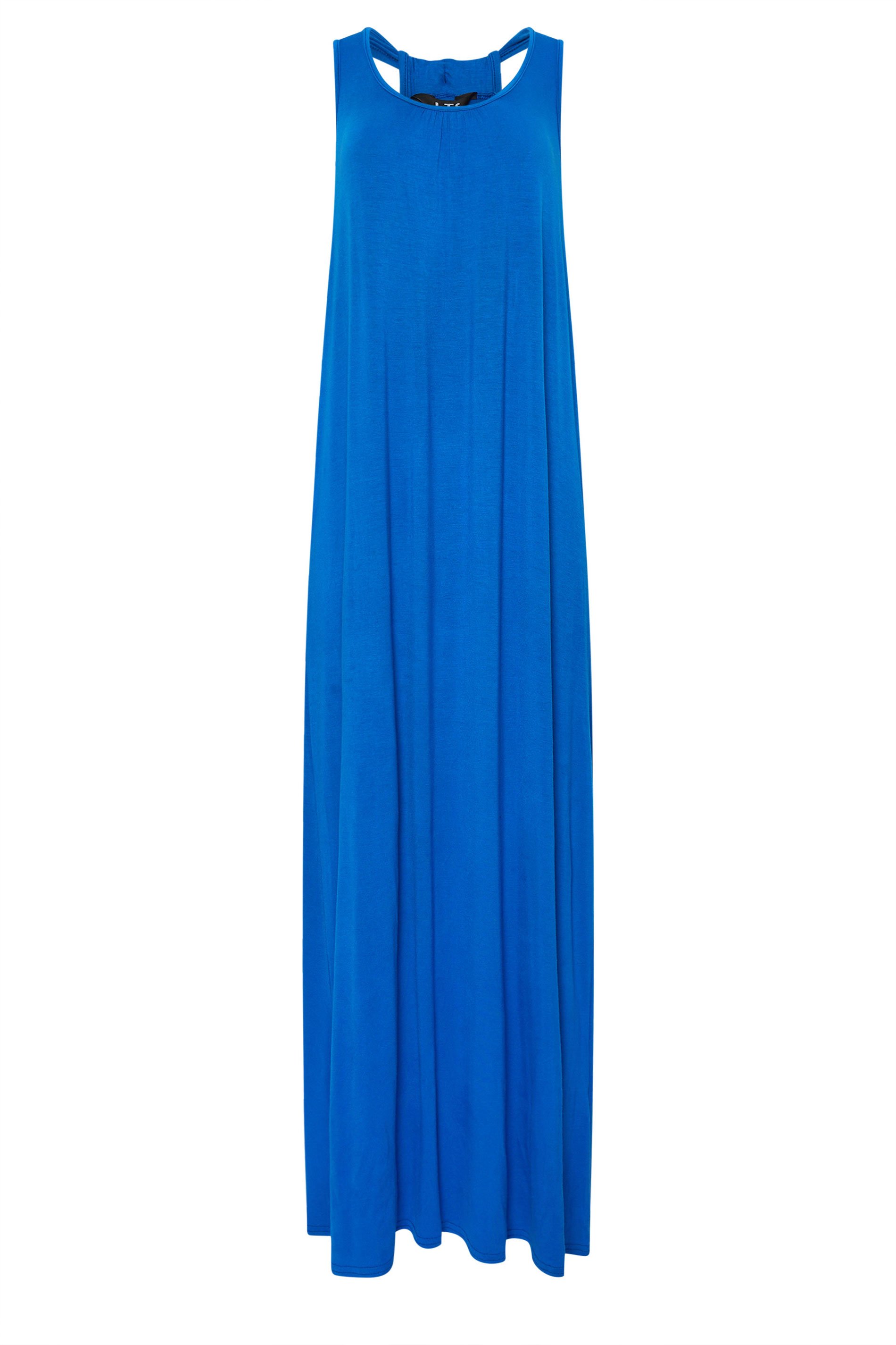 LTS Tall Women's Cobalt Blue Racer Back Maxi Dress | Long Tall Sally 6