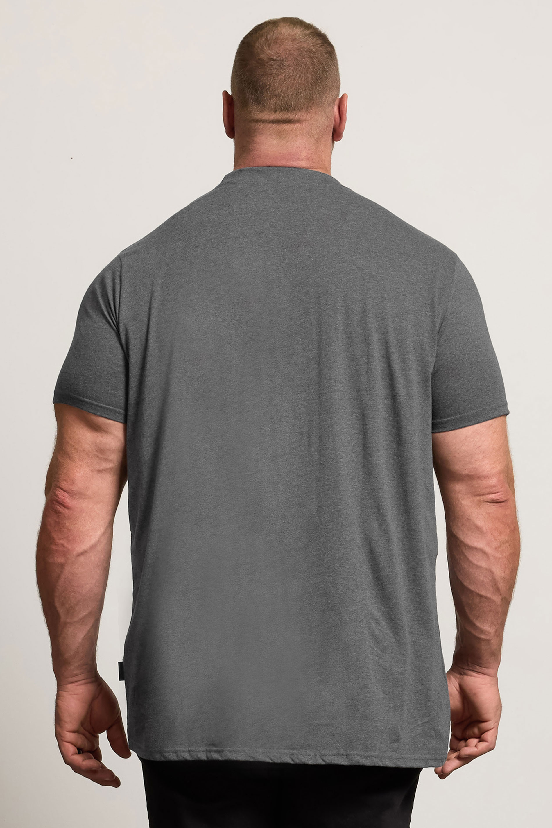 BadRhino Big & Tall Charcoal Grey Extra Long Core T-Shirt | BadRhino 3