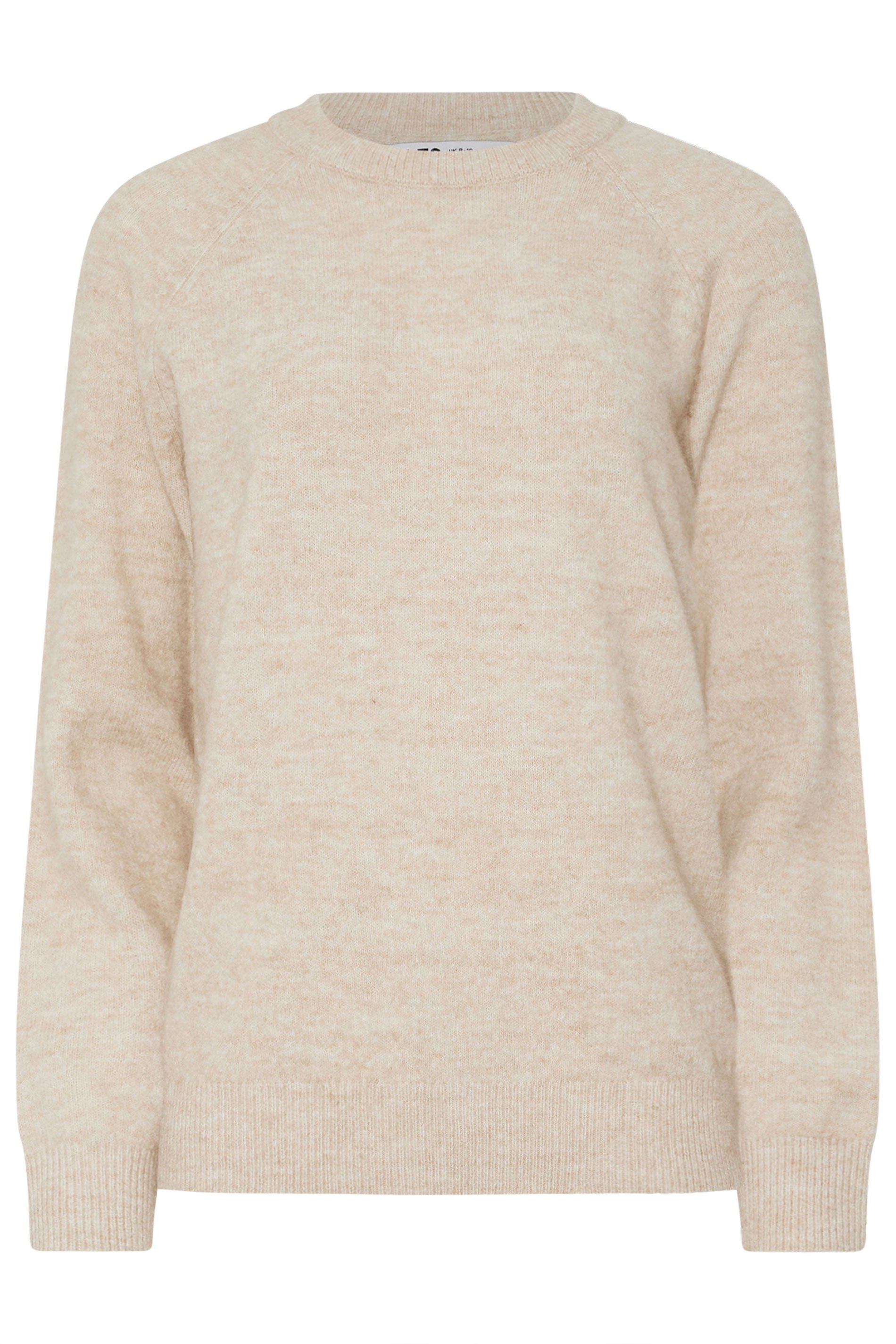 LTS PREMIUM Tall Natural Brown Knitted Jumper | Long Tall Sally 6