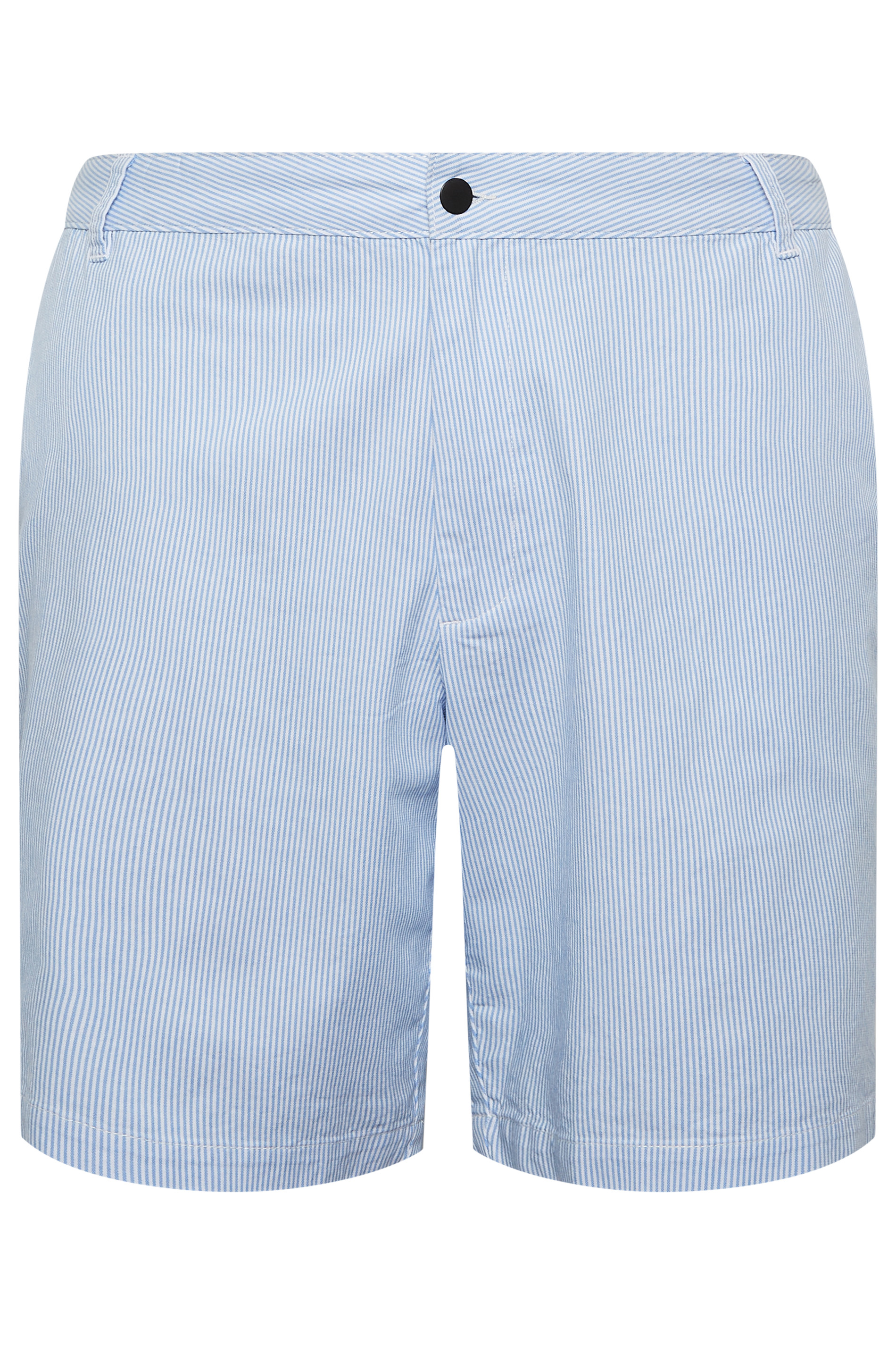 BadRhino Big & Tall Mens Light Blue Stripe Chino Shorts | BadRhino  4