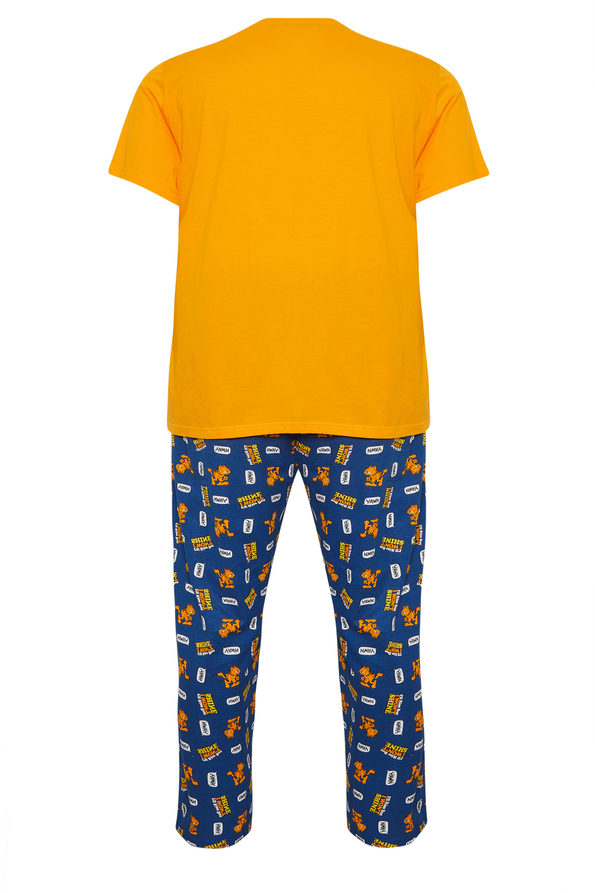 BadRhino Orange & Navy Blue Garfield Pyjama Set | BadRhino 5