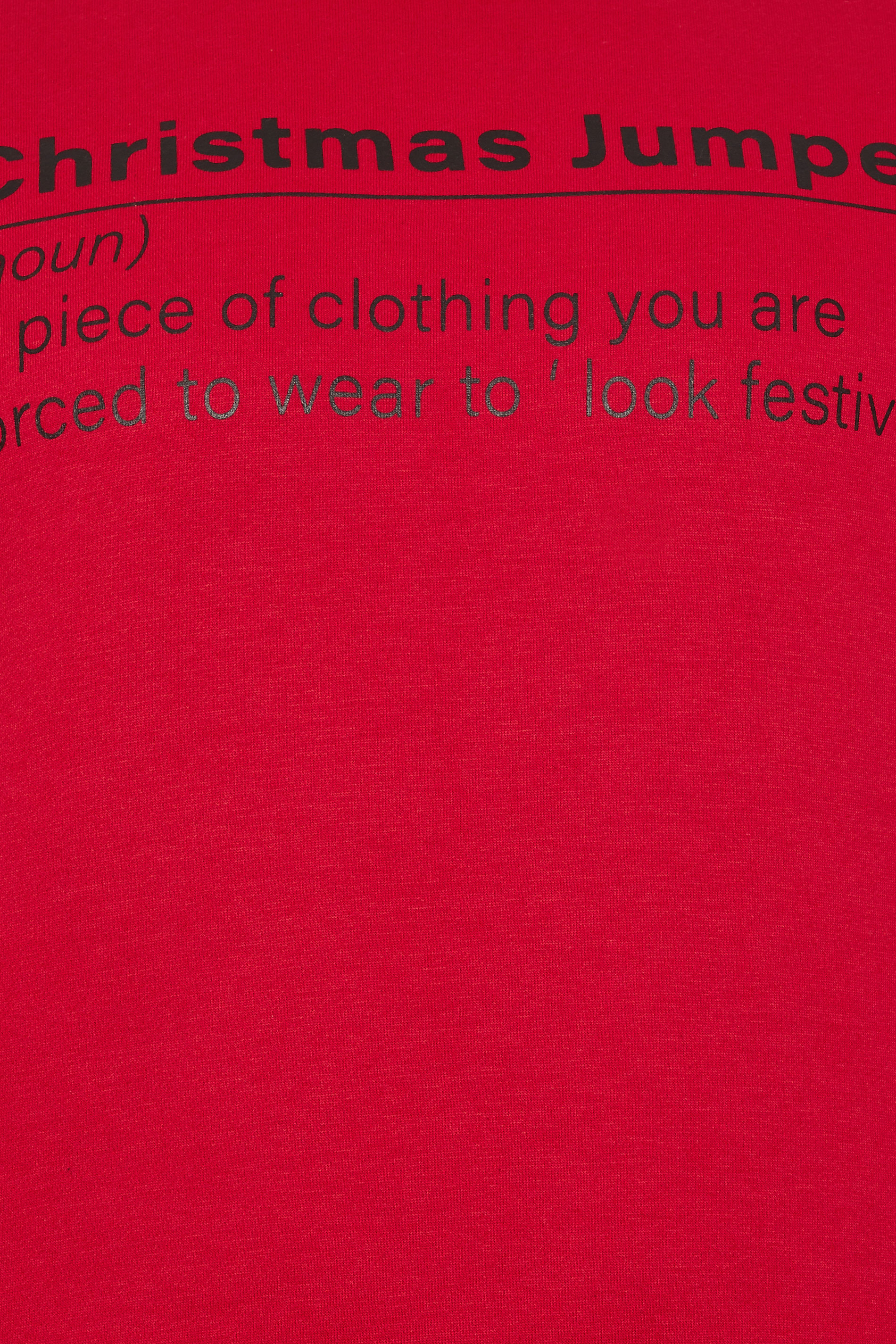 BadRhino Big & Tall Red 'Christmas Jumper' Printed Sweatshirt | BadRhino 3