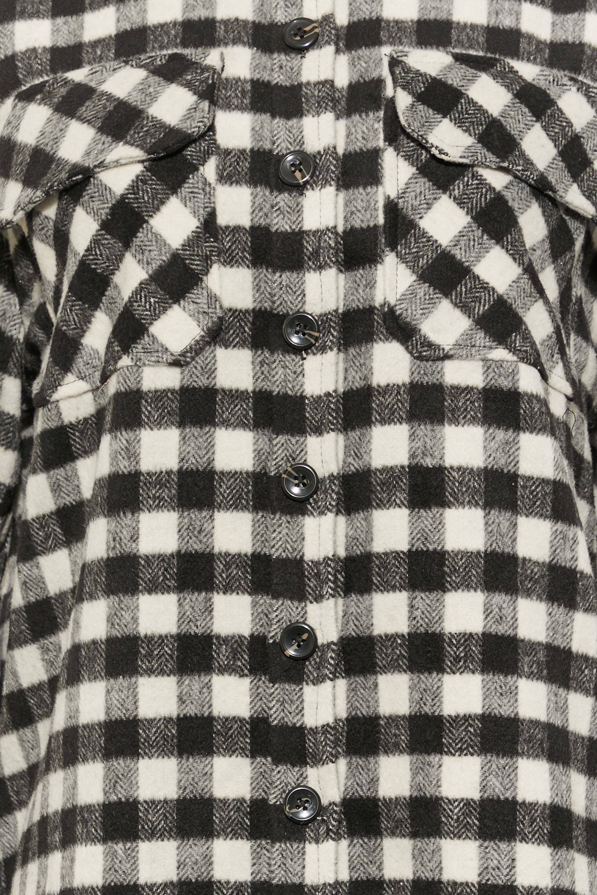 LTS Tall Women's Black & White Check Shacket | Long Tall Sally 5