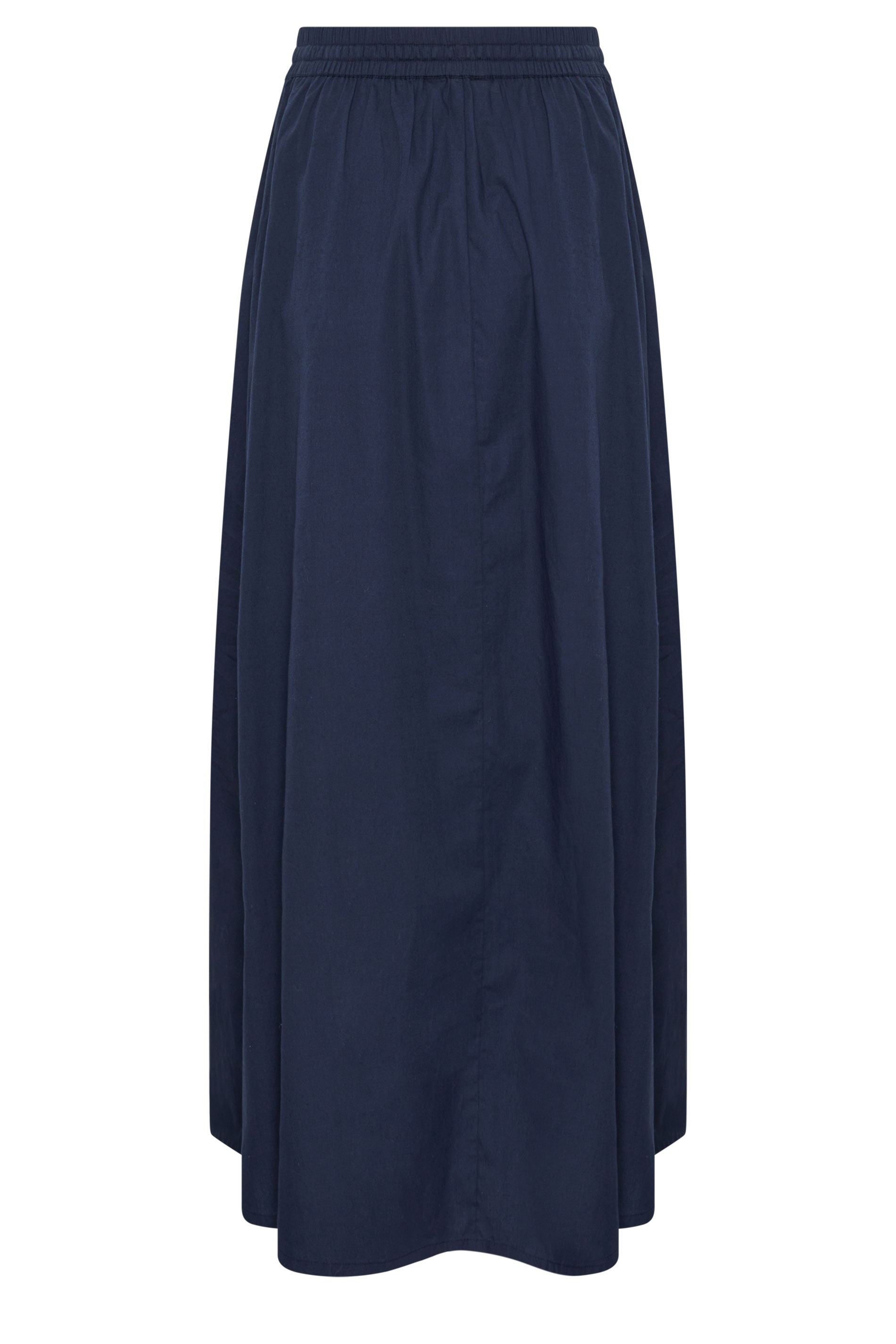 LTS Tall Women's Navy Blue Pull On Cotton Maxi Skirt | Long Tall Sally 6