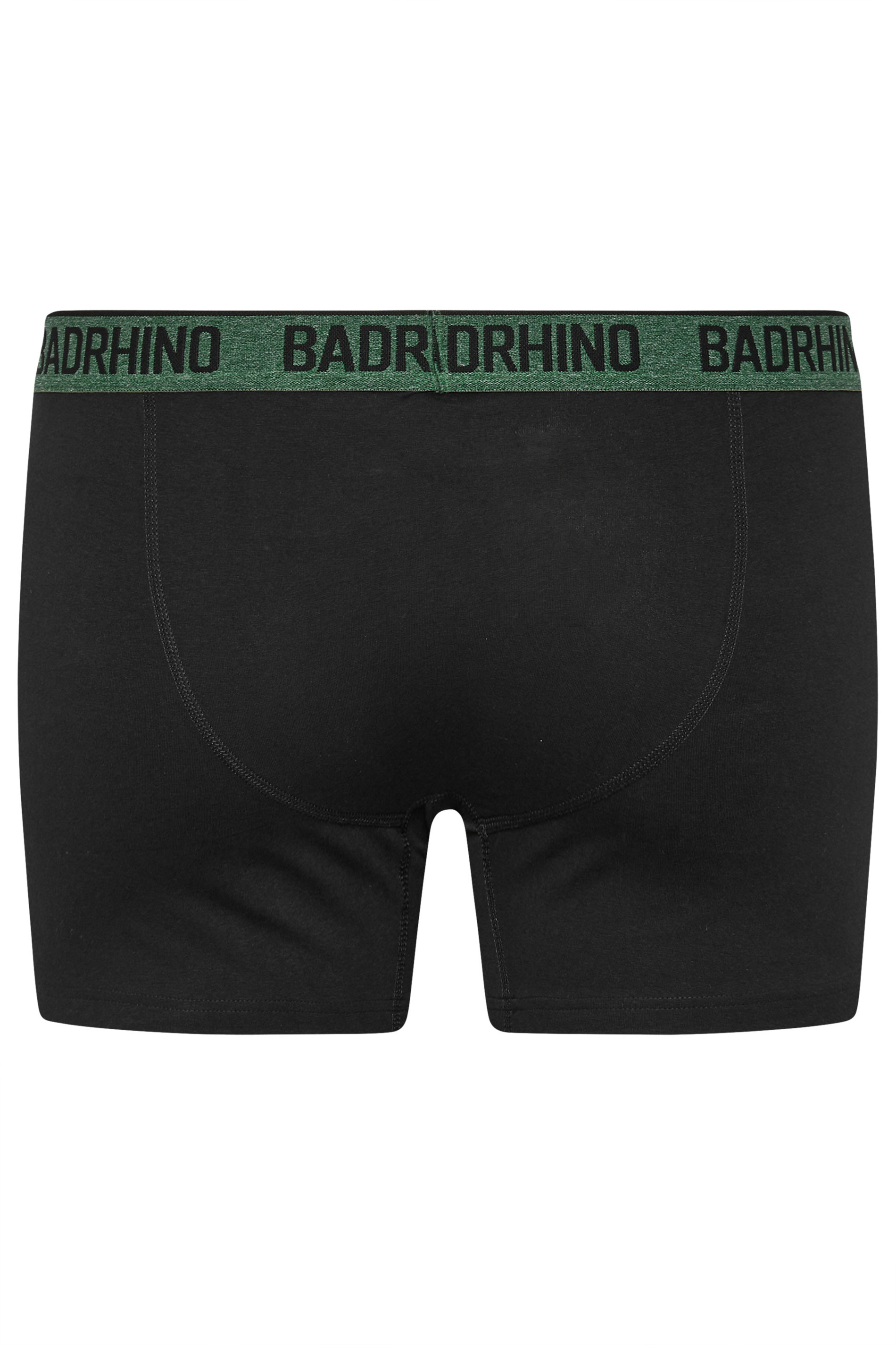 BadRhino 5 PACK Black Marl Waistband Boxers | BadRhino 8