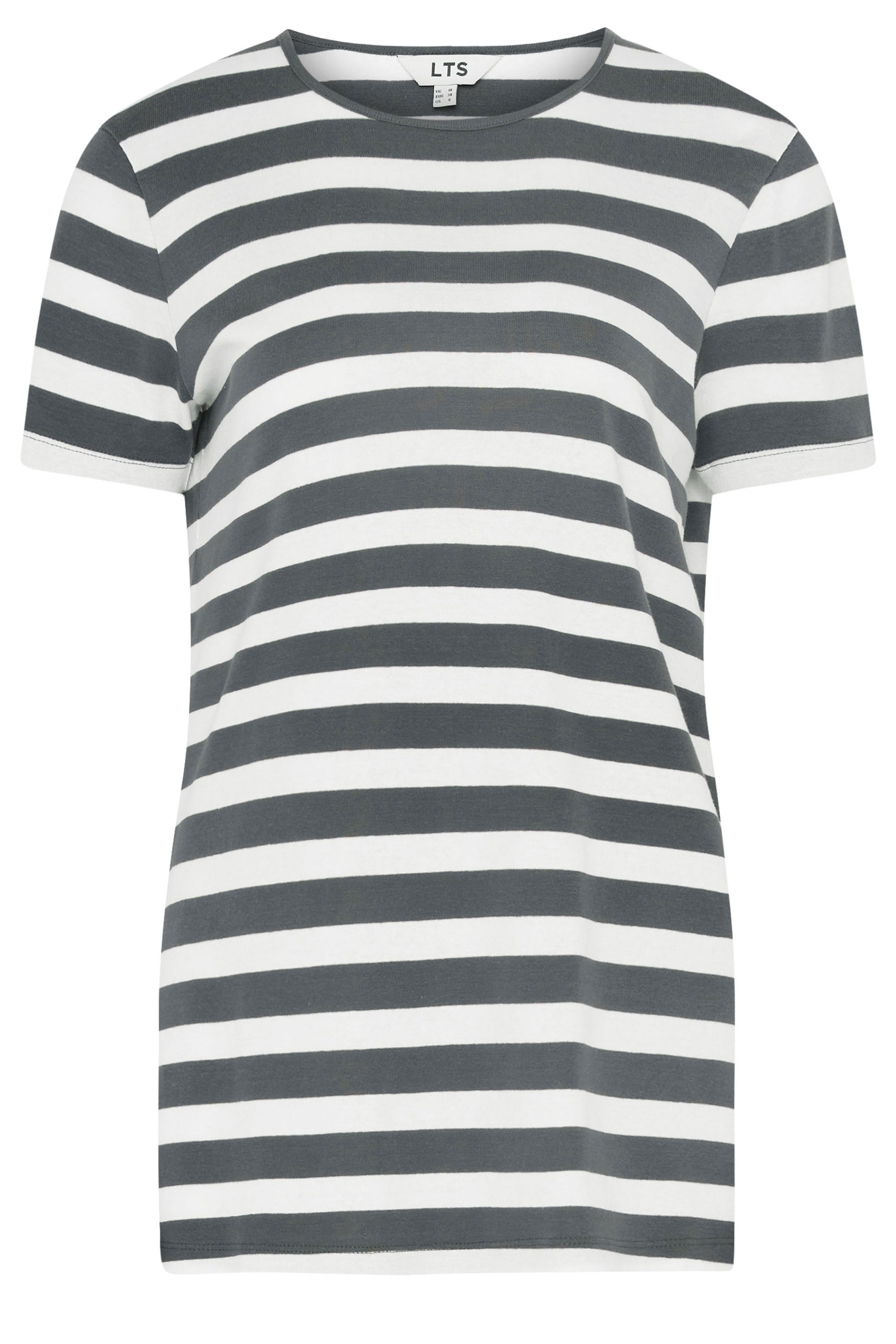 LTS Tall Charcoal Grey Striped Top | Long Tall Sally 5