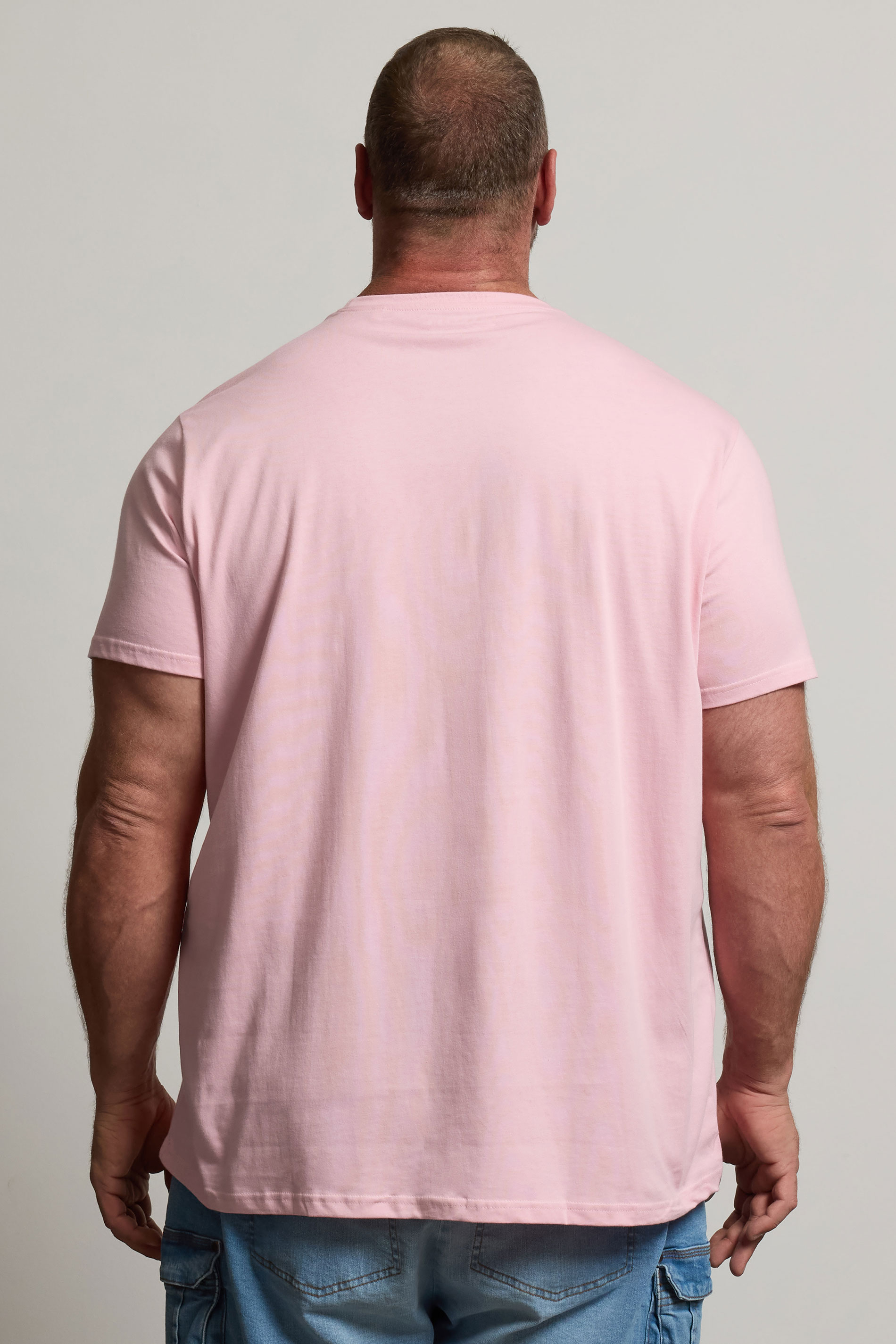BadRhino Big & Tall Light Pink Core T-Shirt | BadRhino 3
