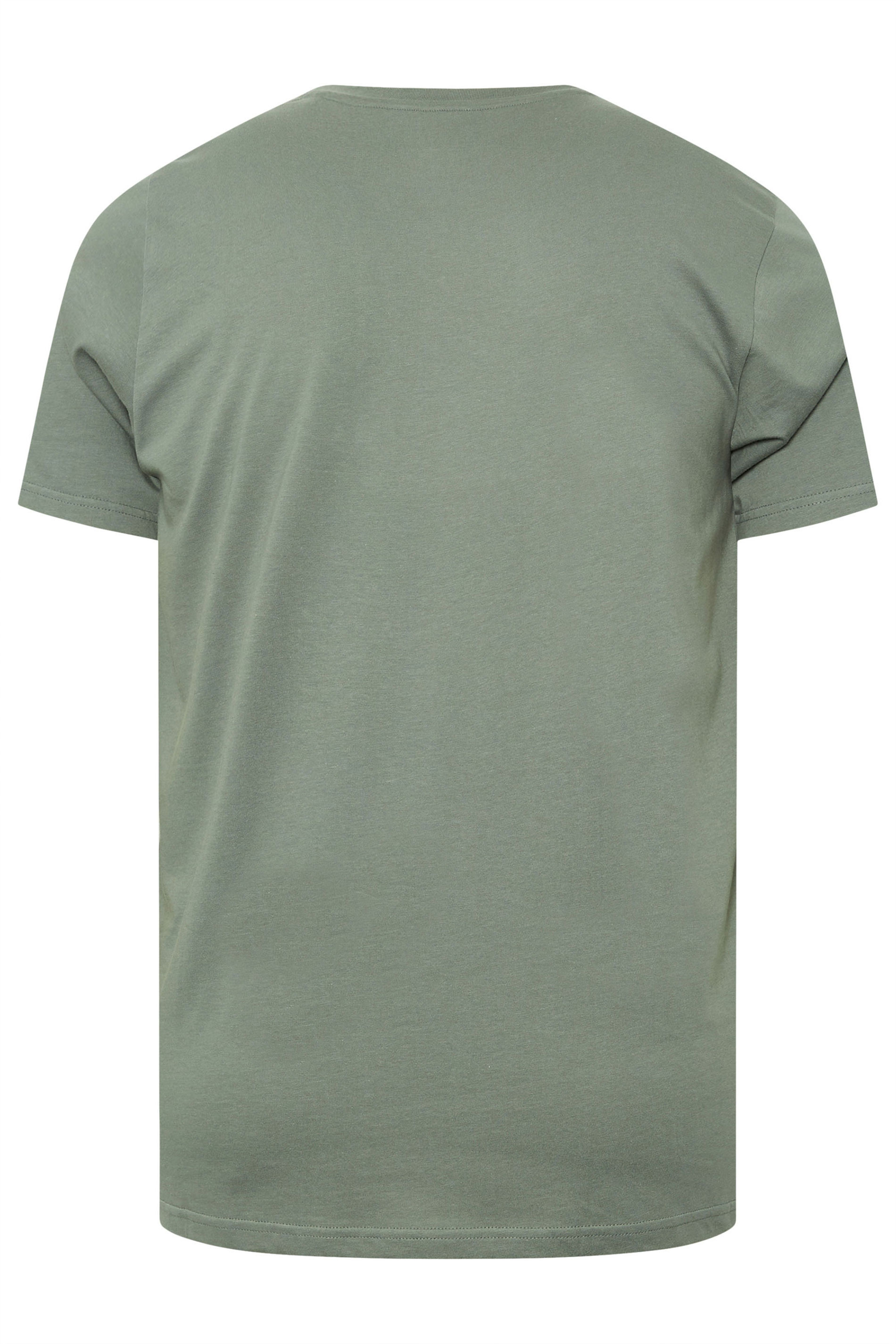BadRhino Big & Tall Green/Blue/Purple/Cream/Navy Blue 5 Pack Extra Long T-Shirts | BadRhino 8