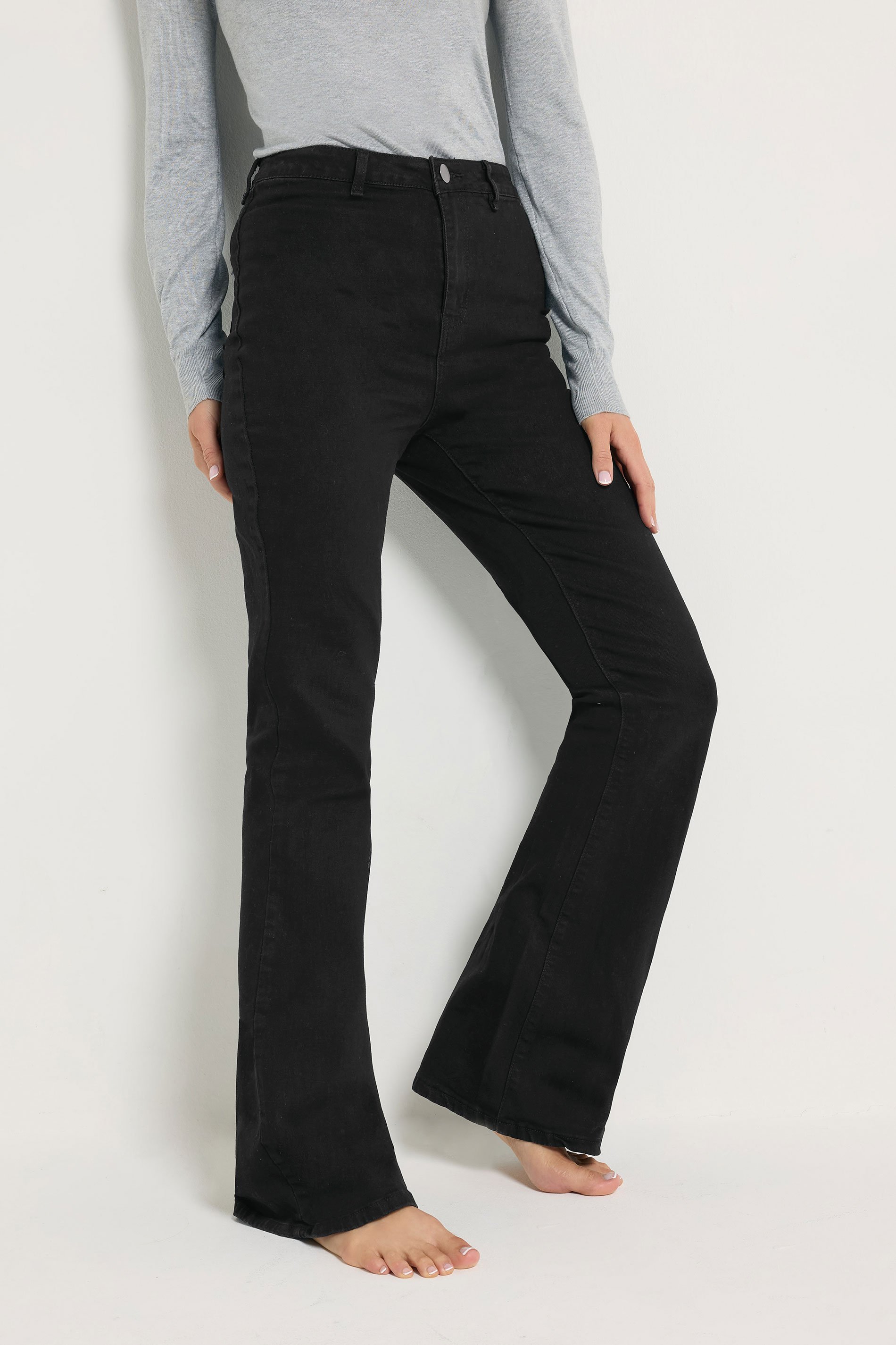 LTS Tall Black Denim Bootcut Jeans | Long Tall Sally  2