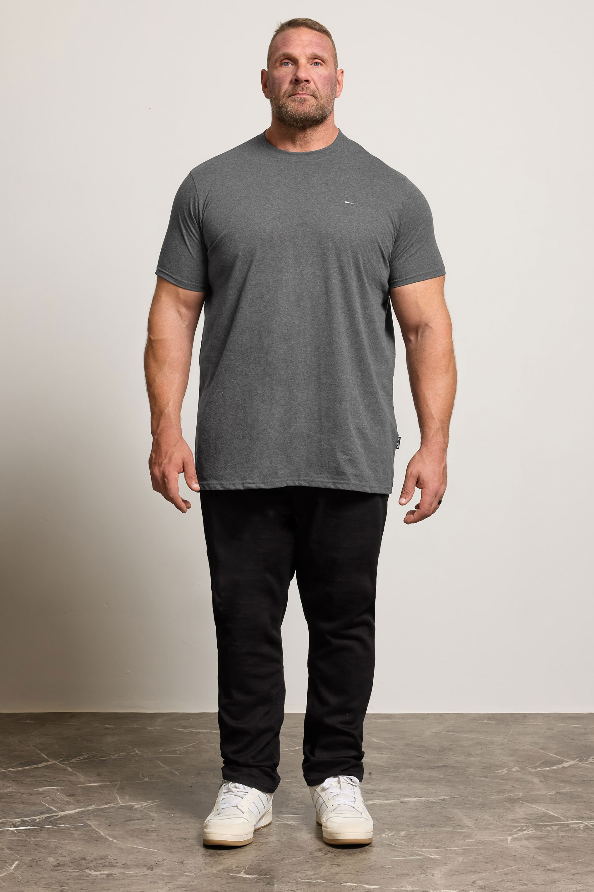 BadRhino Big & Tall 5 Pack Black/White/Navy Blue/Green/Grey Extra Long Core T-Shirts| BadRhino 2