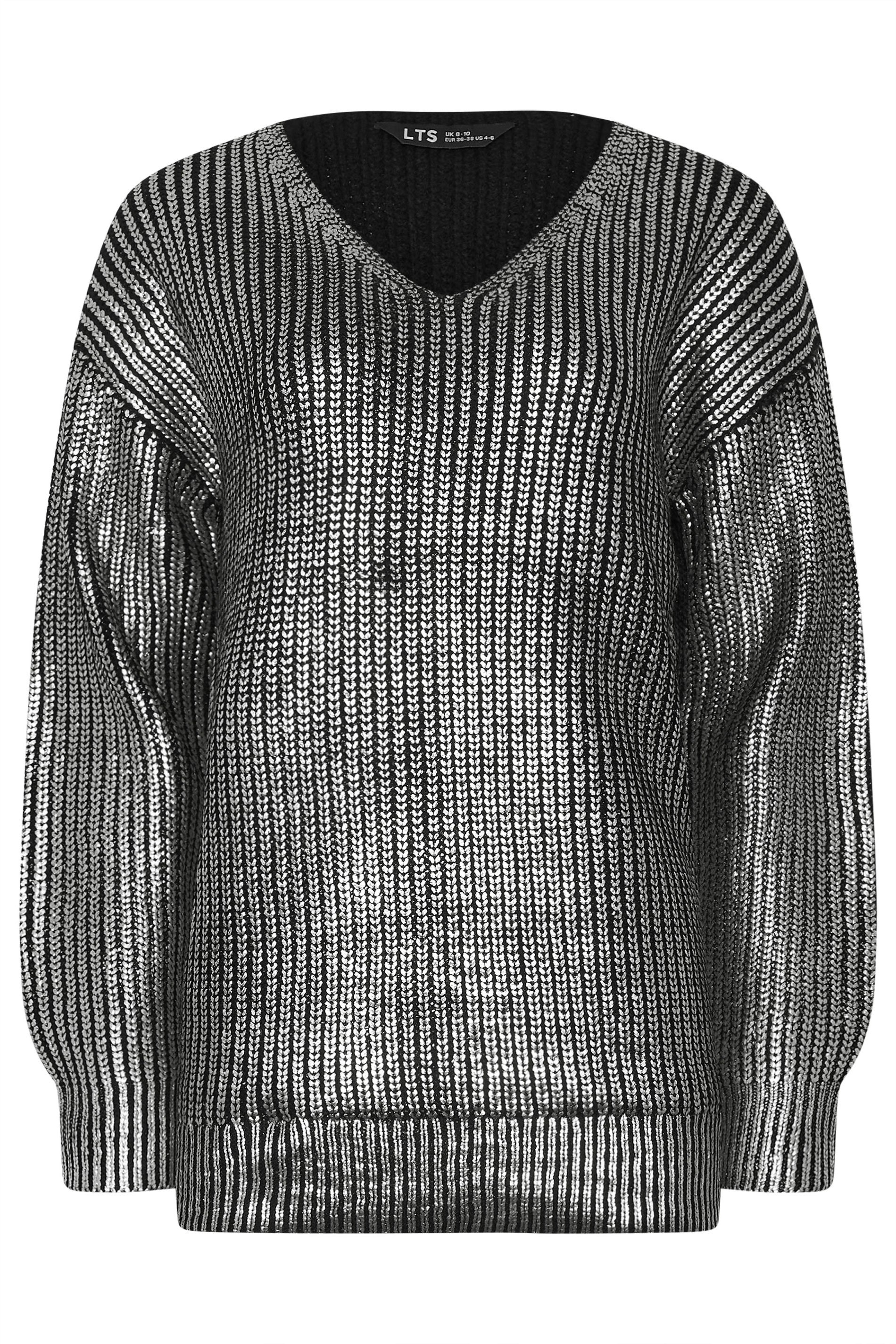 LTS Tall Women's Black Foil Jumper | Long Tall Sally 8