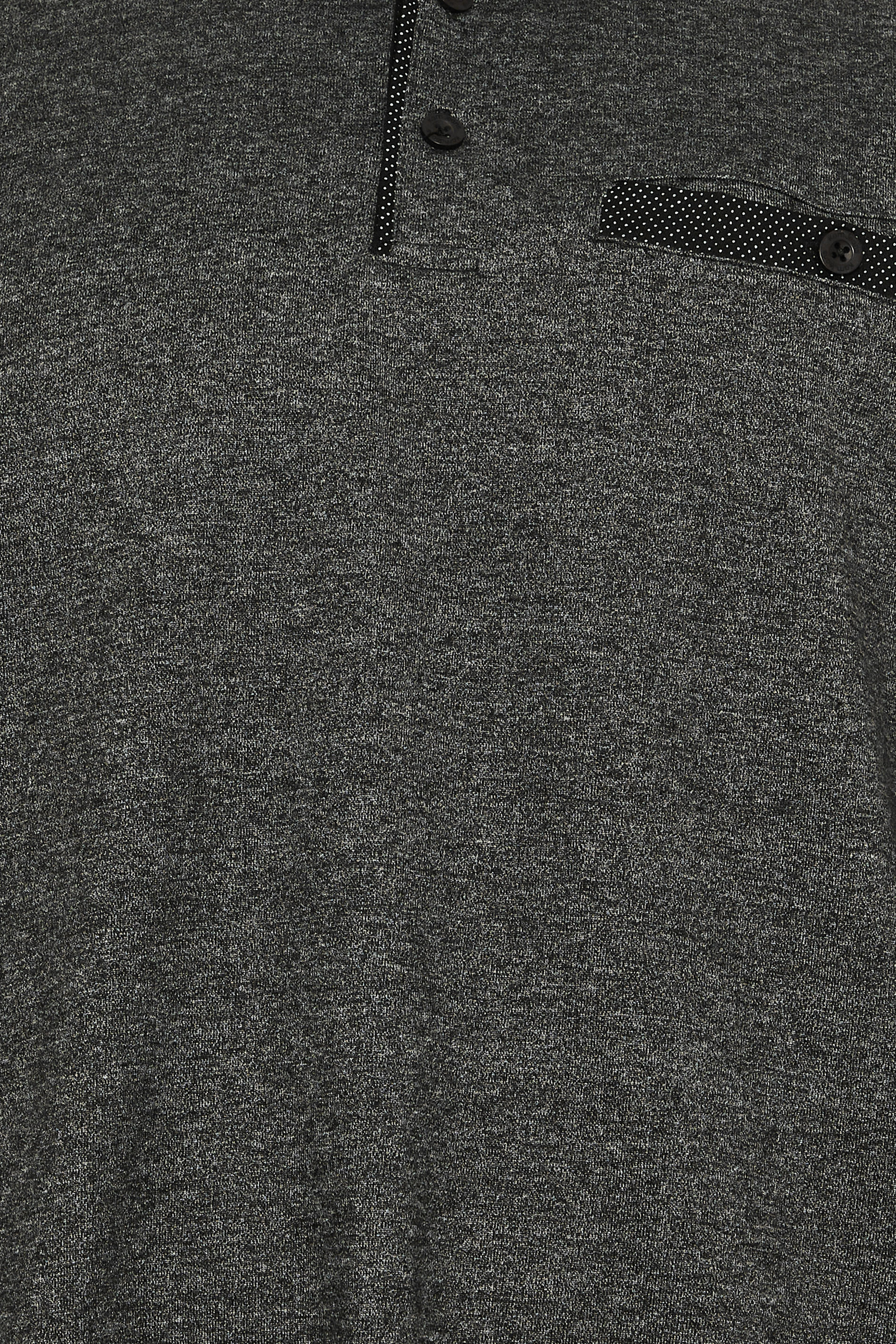 KAM Black Marl Polo Shirt | BadRhino 2