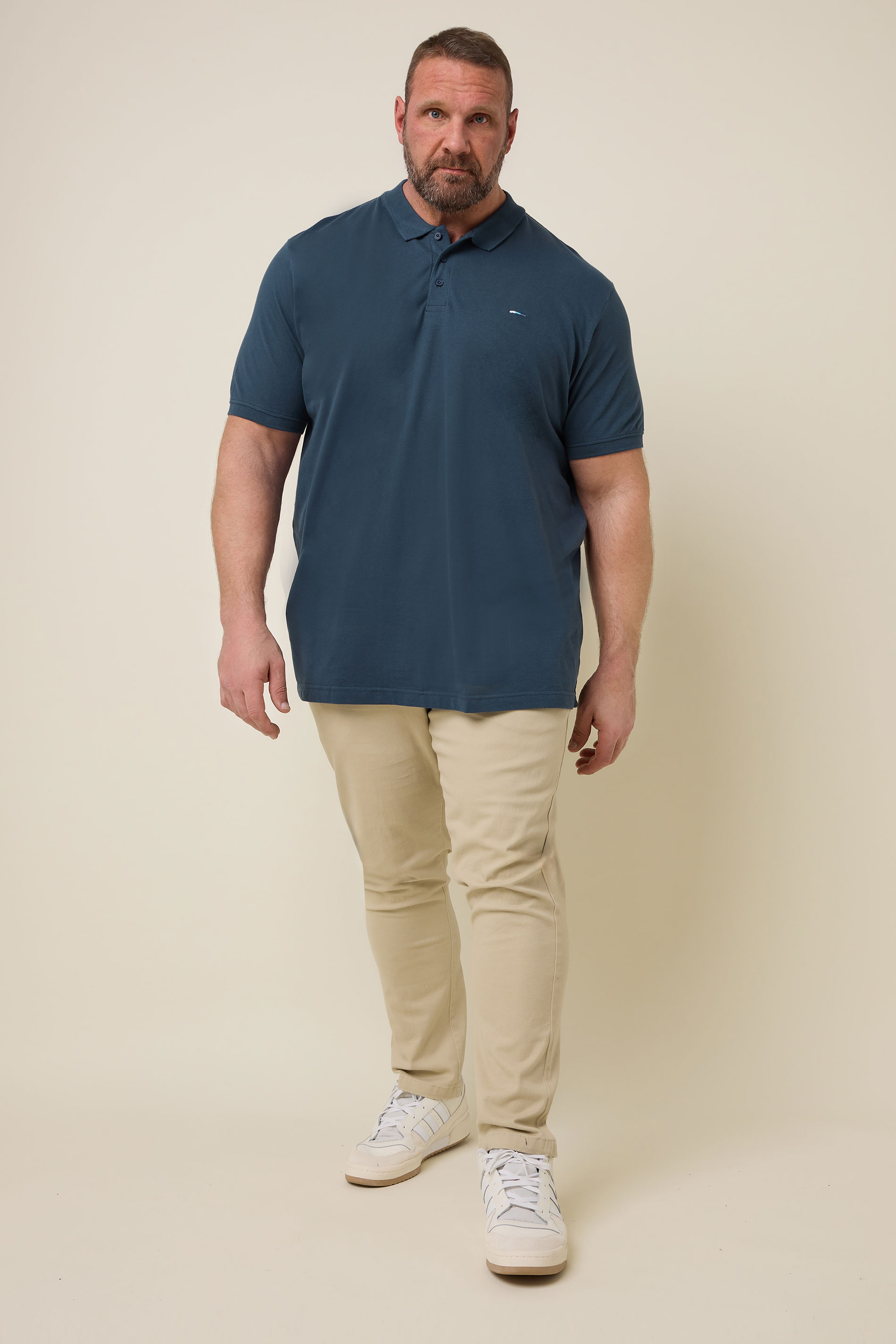 BadRhino Big & Tall Dark Blue Core Polo Shirt | BadRhino 2
