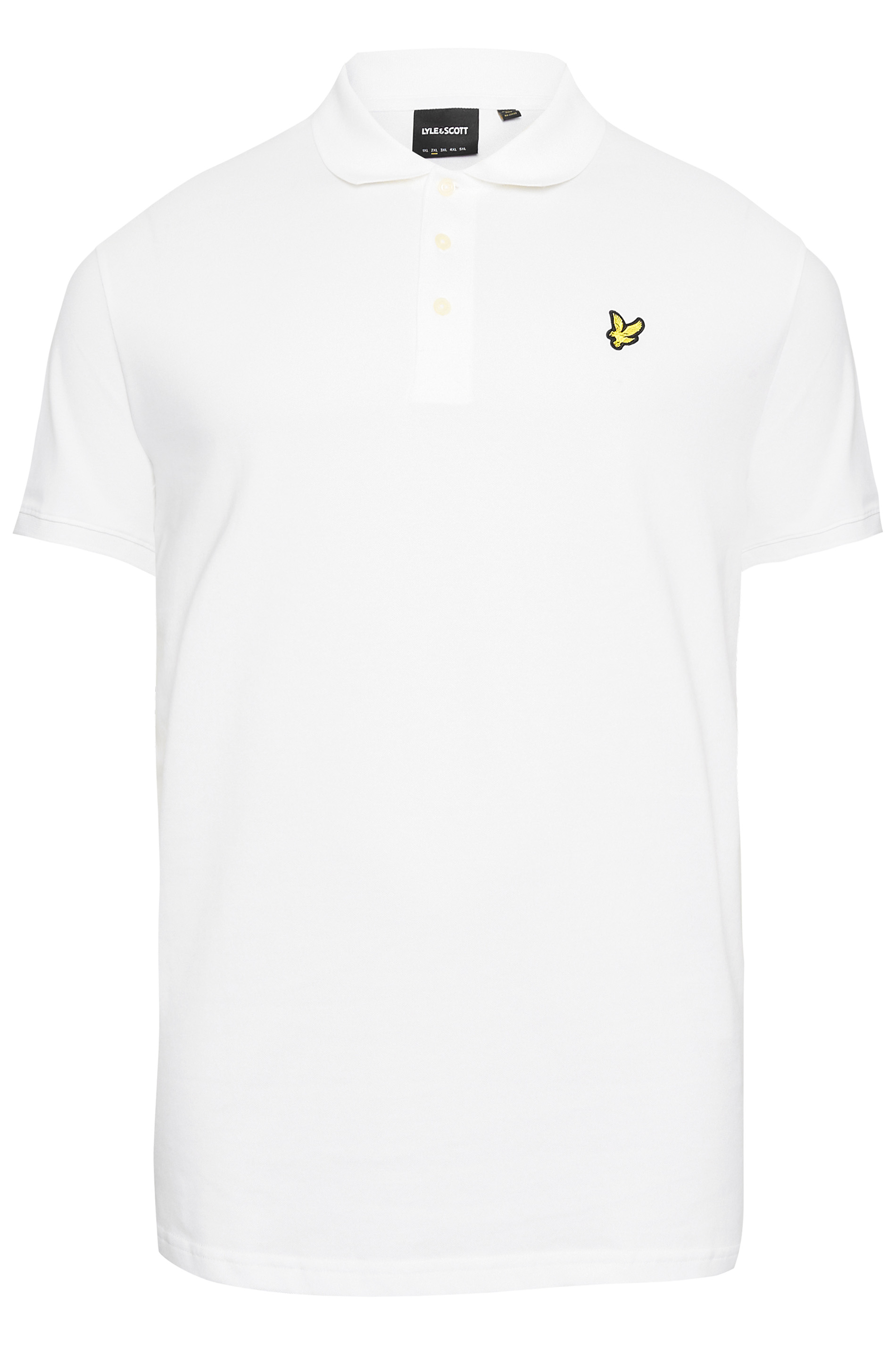 LYLE & SCOTT White Logo Polo Shirt | BadRhino 2