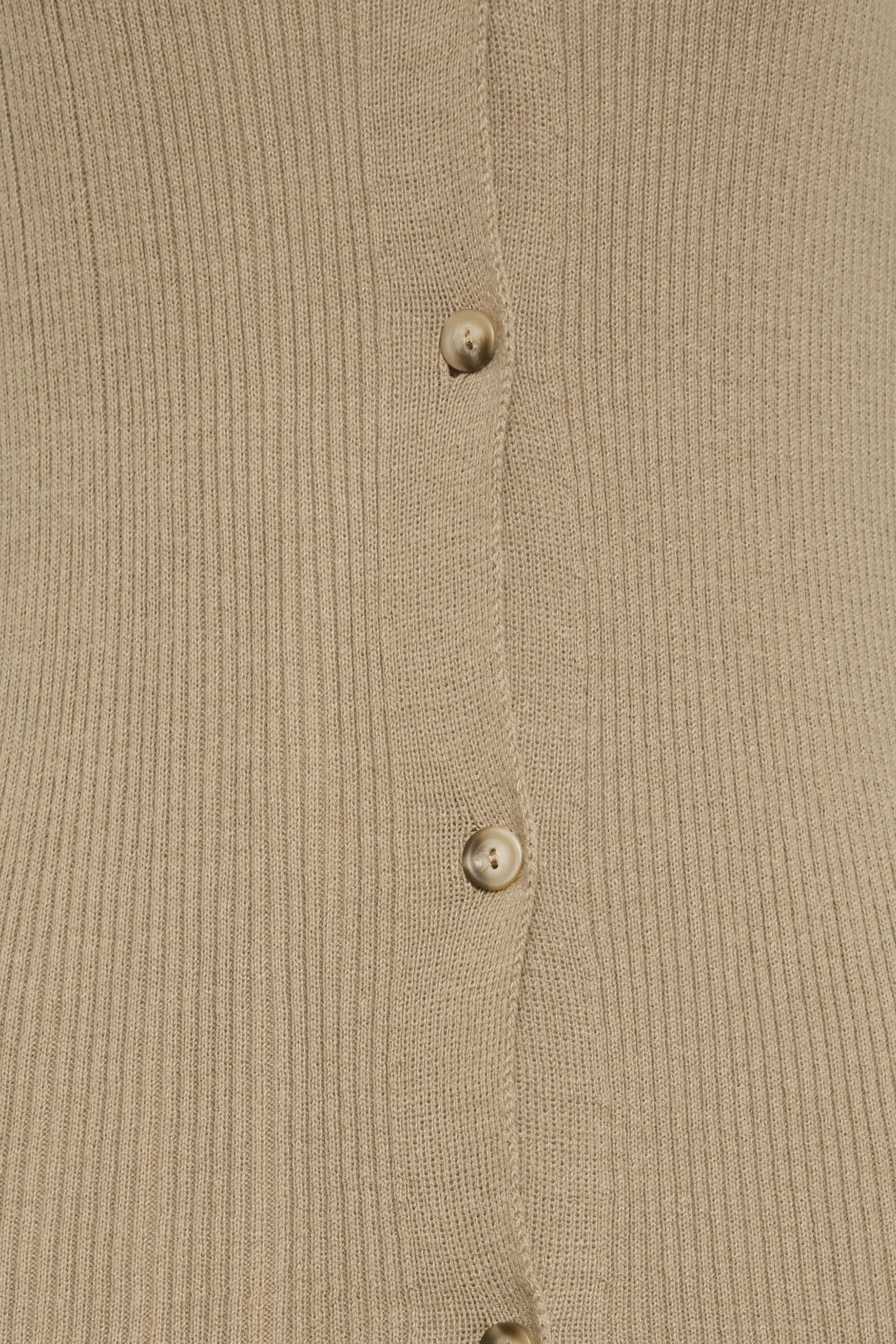 LTS Beige Brown Longline Cardigan | Long Tall Sally  7