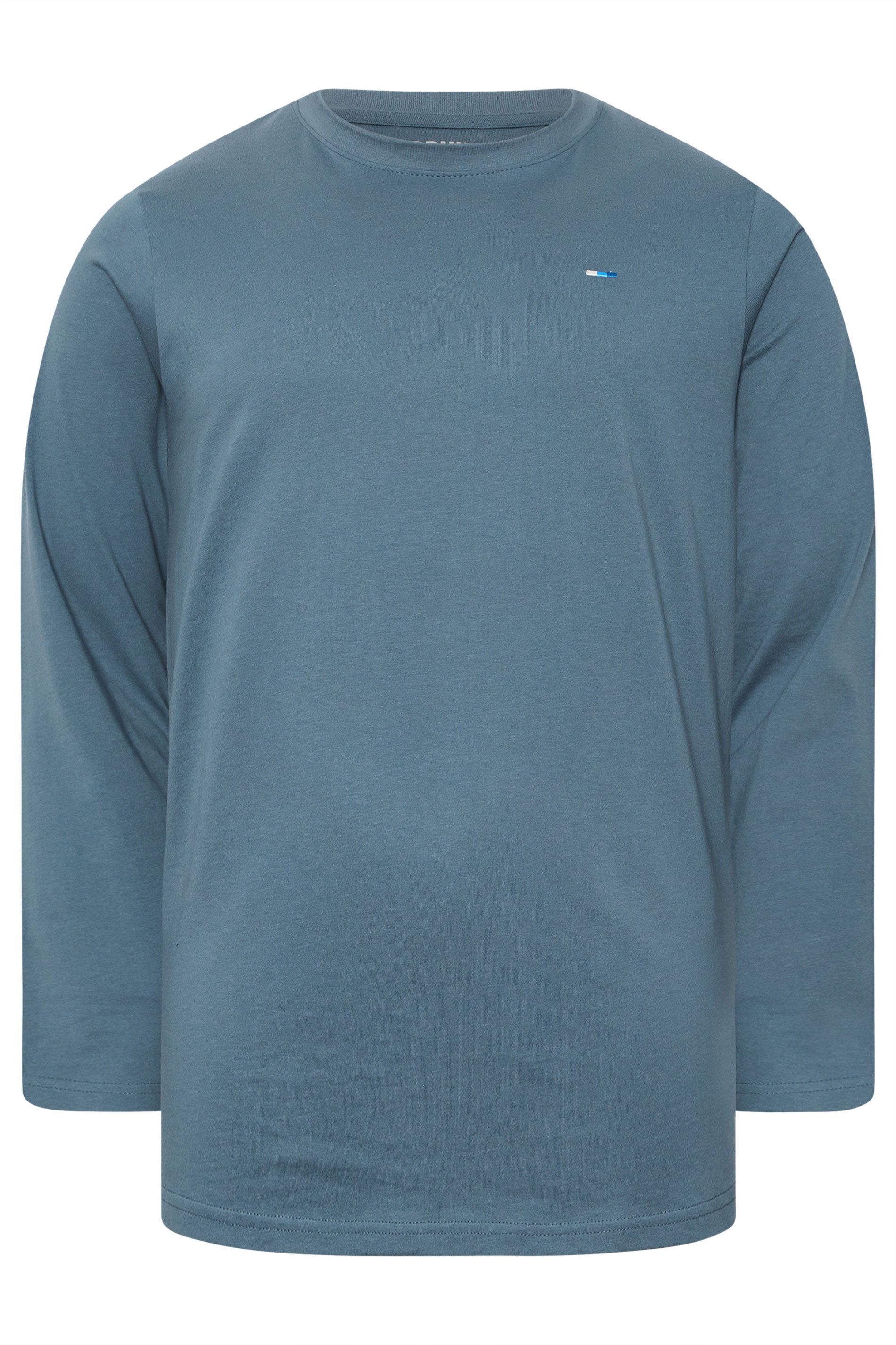 BadRhino Big & Tall Petrol Blue Core Long Sleeve T-Shirt | BadRhino 1