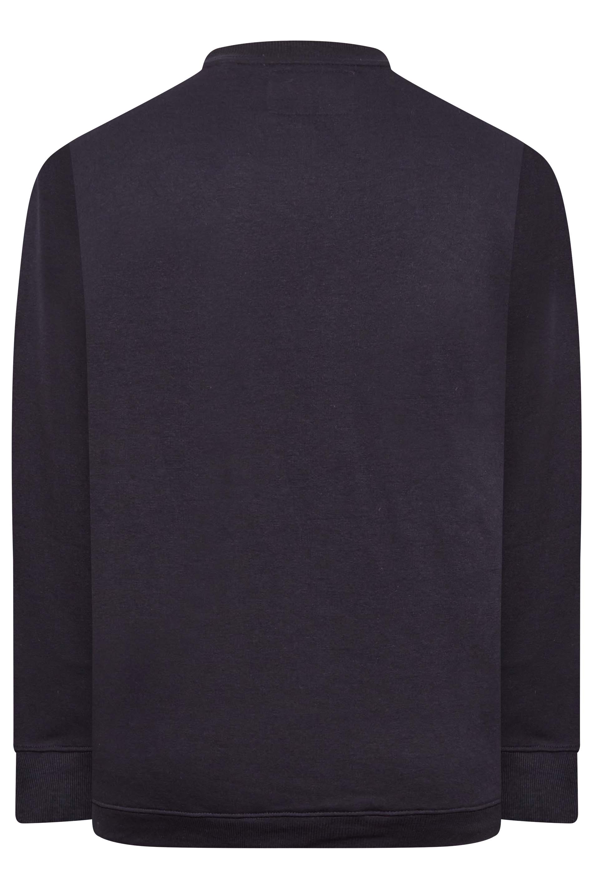 D555 Big & Tall Navy Blue Rockford Sweatshirt | BadRhino 4