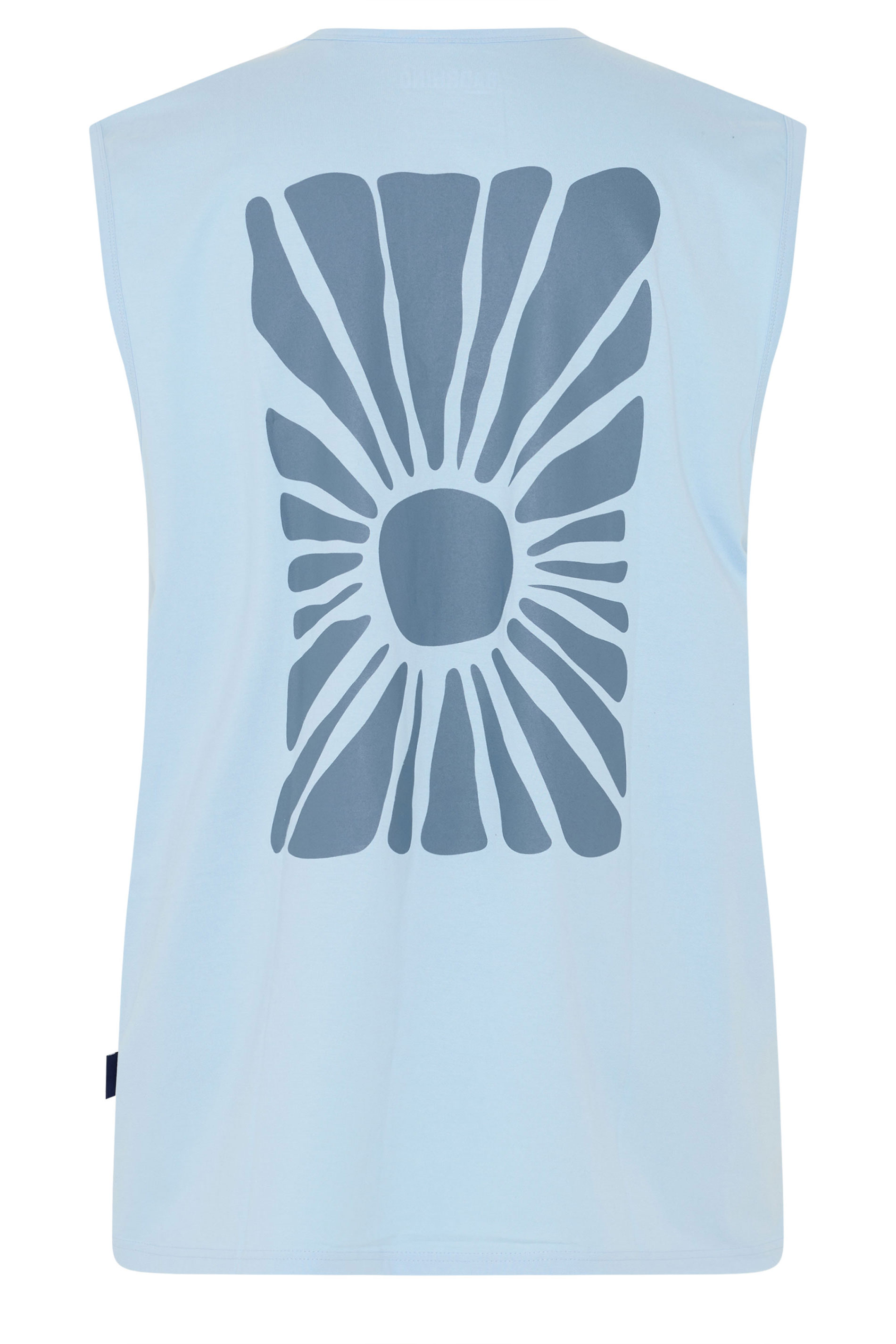 BadRhino Big & Tall Light Blue Sun Graphic Vest Top | BadRhino 9