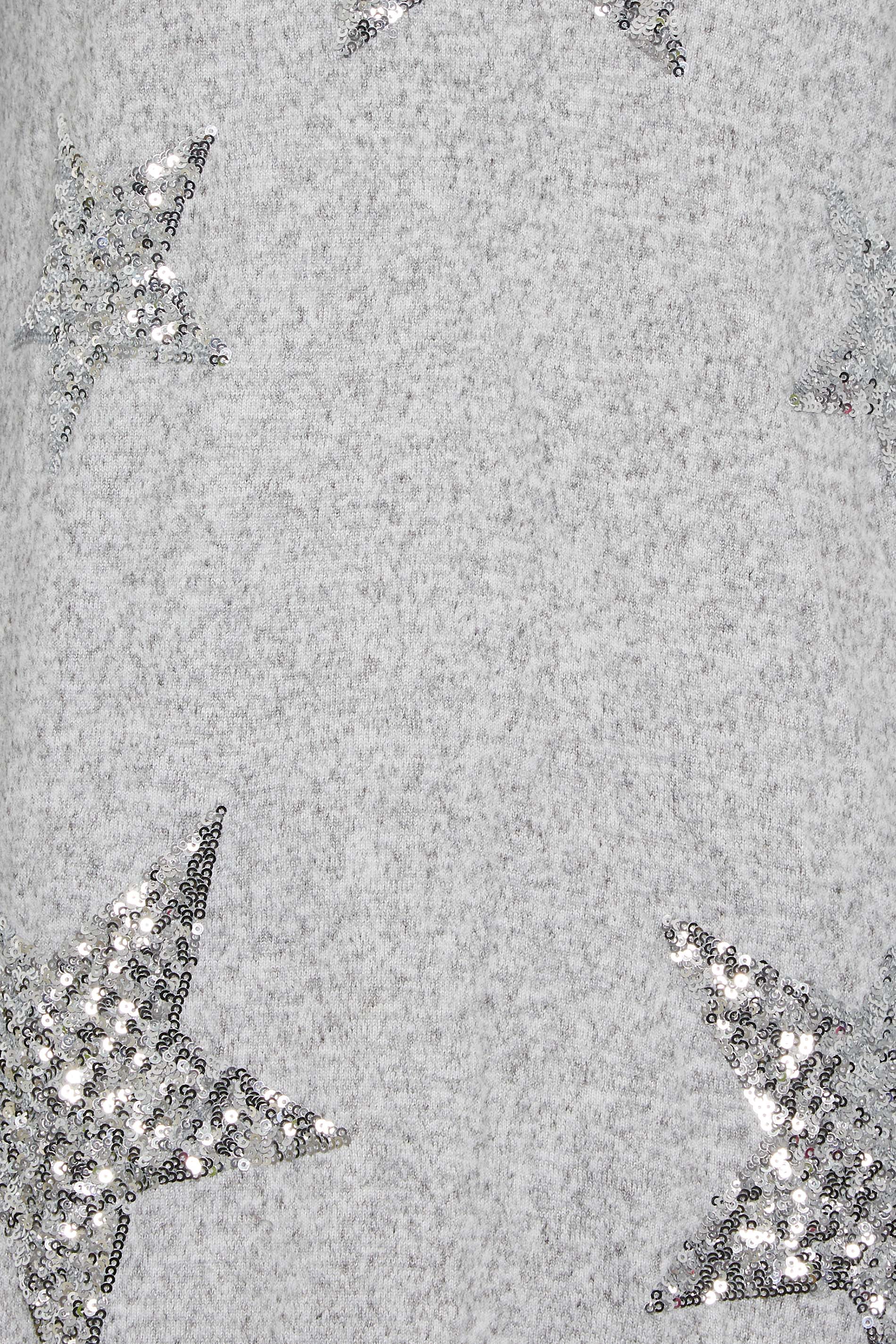 LTS Tall Women's Grey Sequin Star Jumper | Long Tall Sally 5