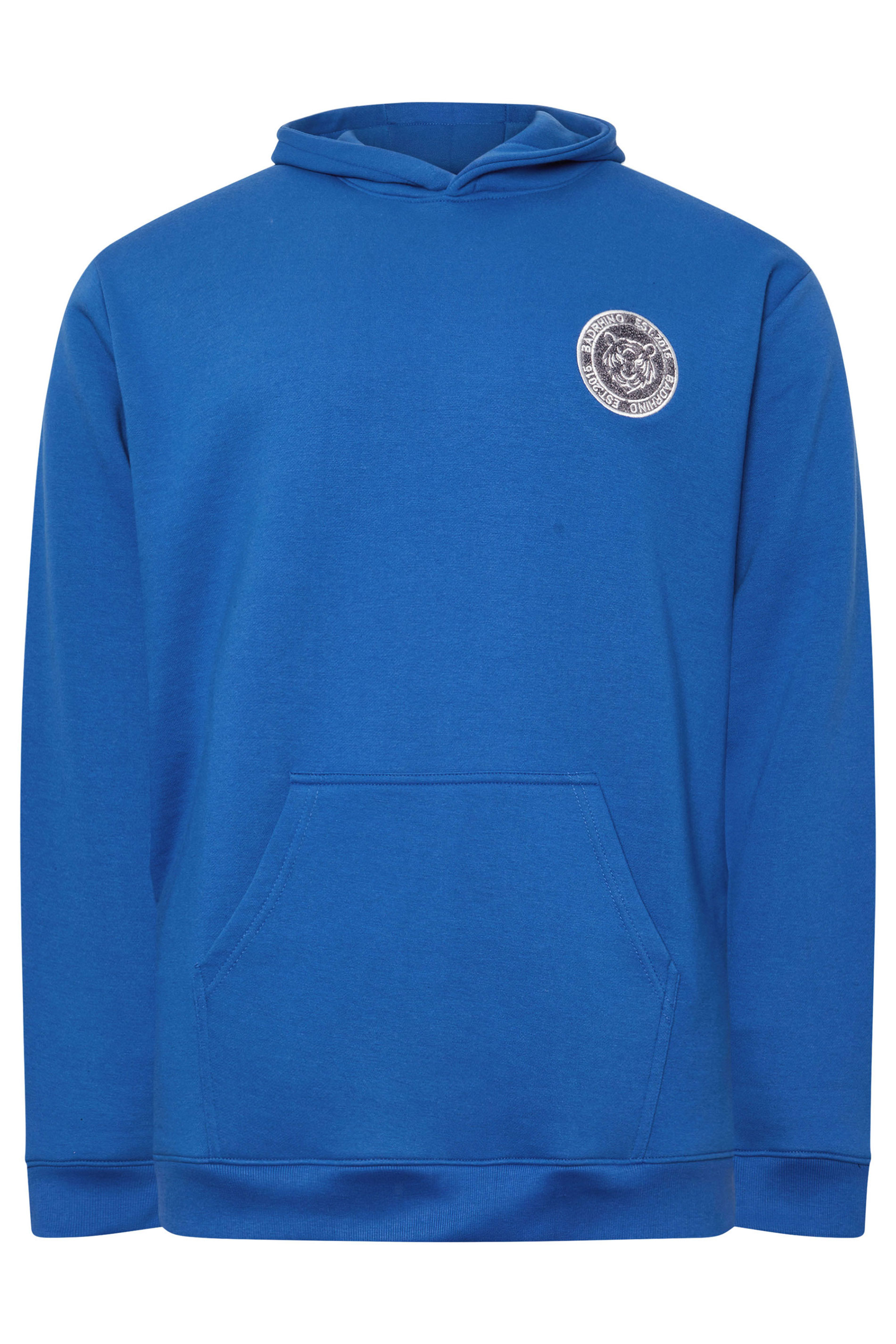 BadRhino Big & Tall Cobalt Blue Patch Logo Hoodie | BadRhino 4
