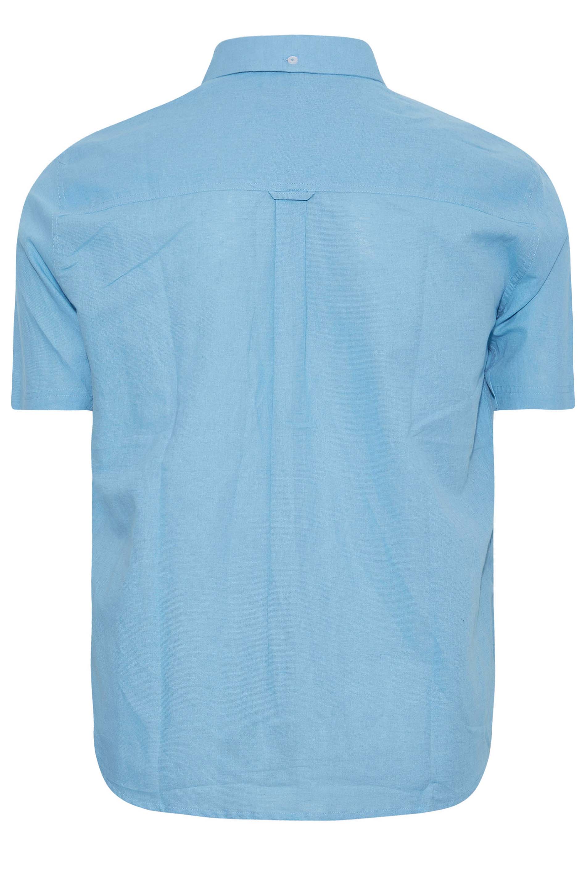 BadRhino Big & Tall Light Blue Linen Shirt | BadRhino 4