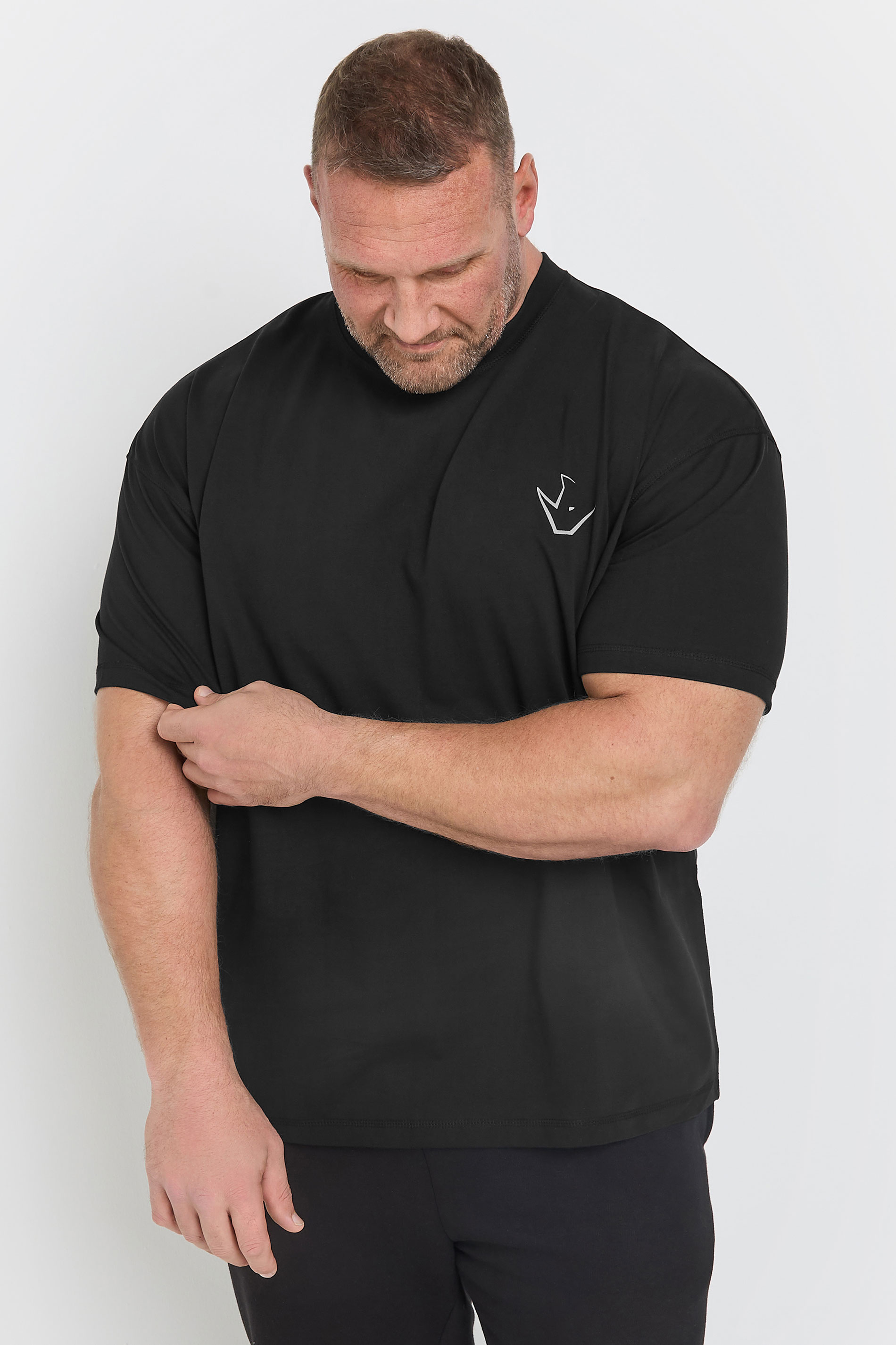 IronRhino Big & Tall Black 'Iron Never Lies' Printed T-Shirt | BadRhino 2