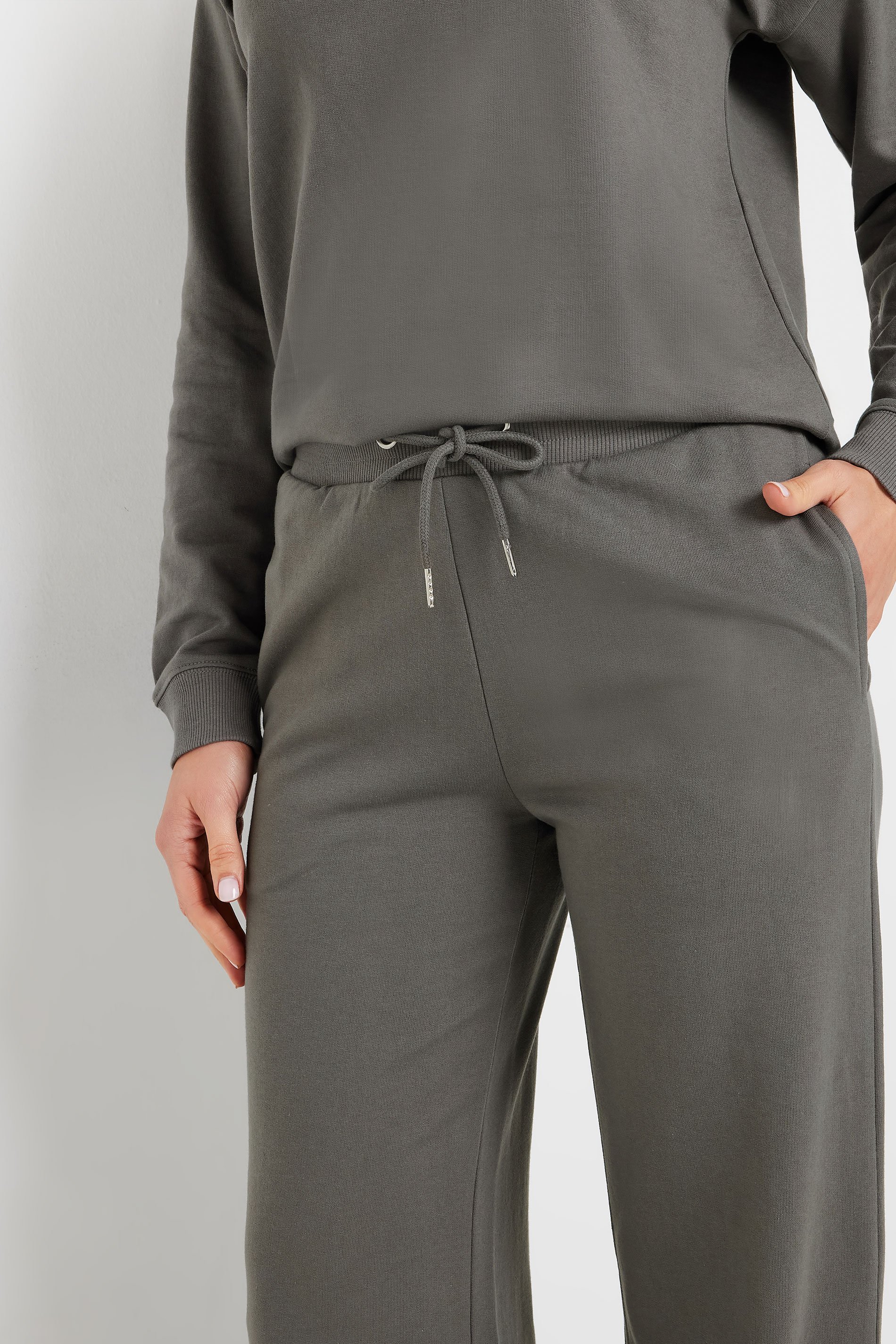 LTS Tall Charcoal Grey Wide Leg Joggers | Long Tall Sally 5