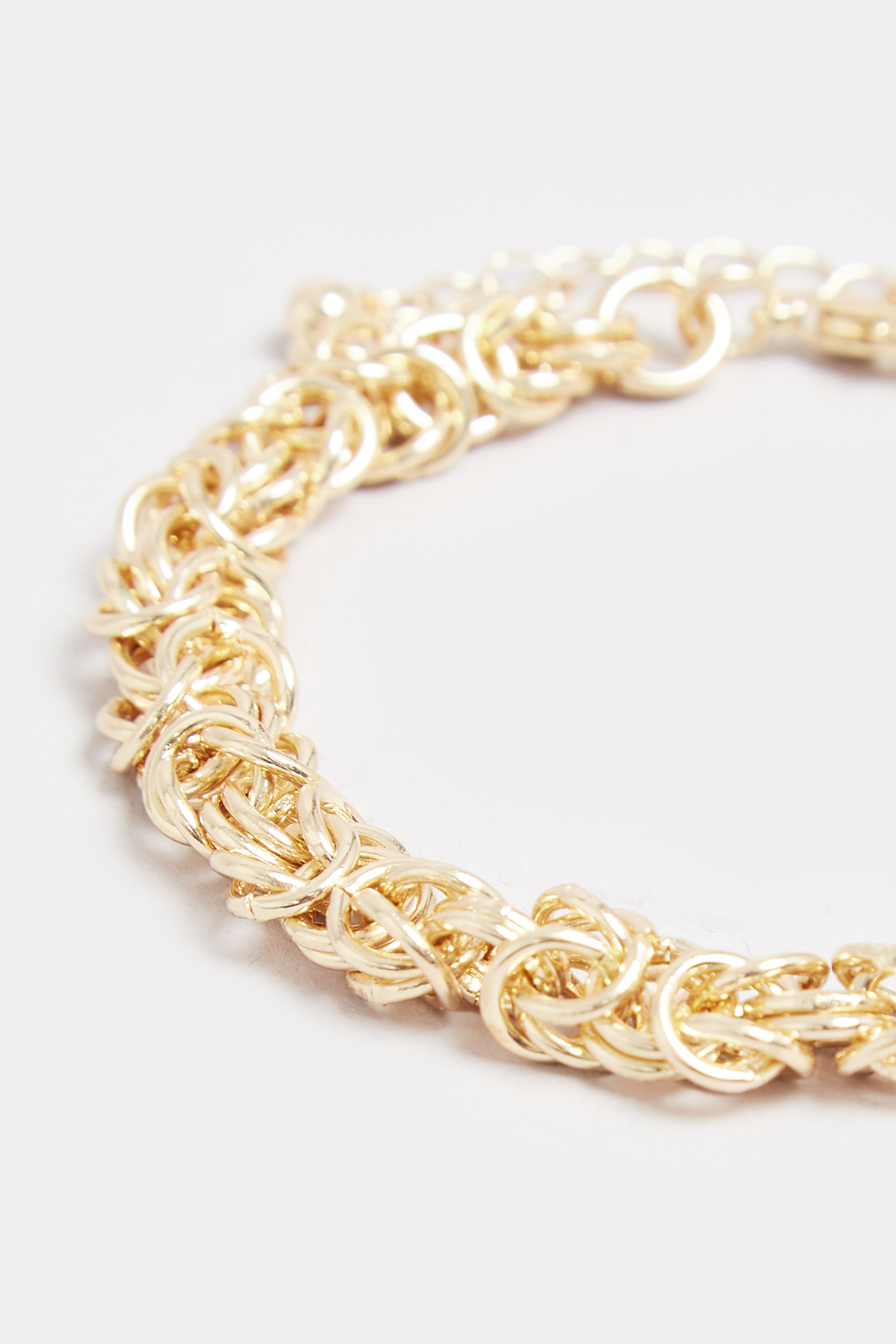 Gold Tone Chain Bracelet | Yours Clothing  3