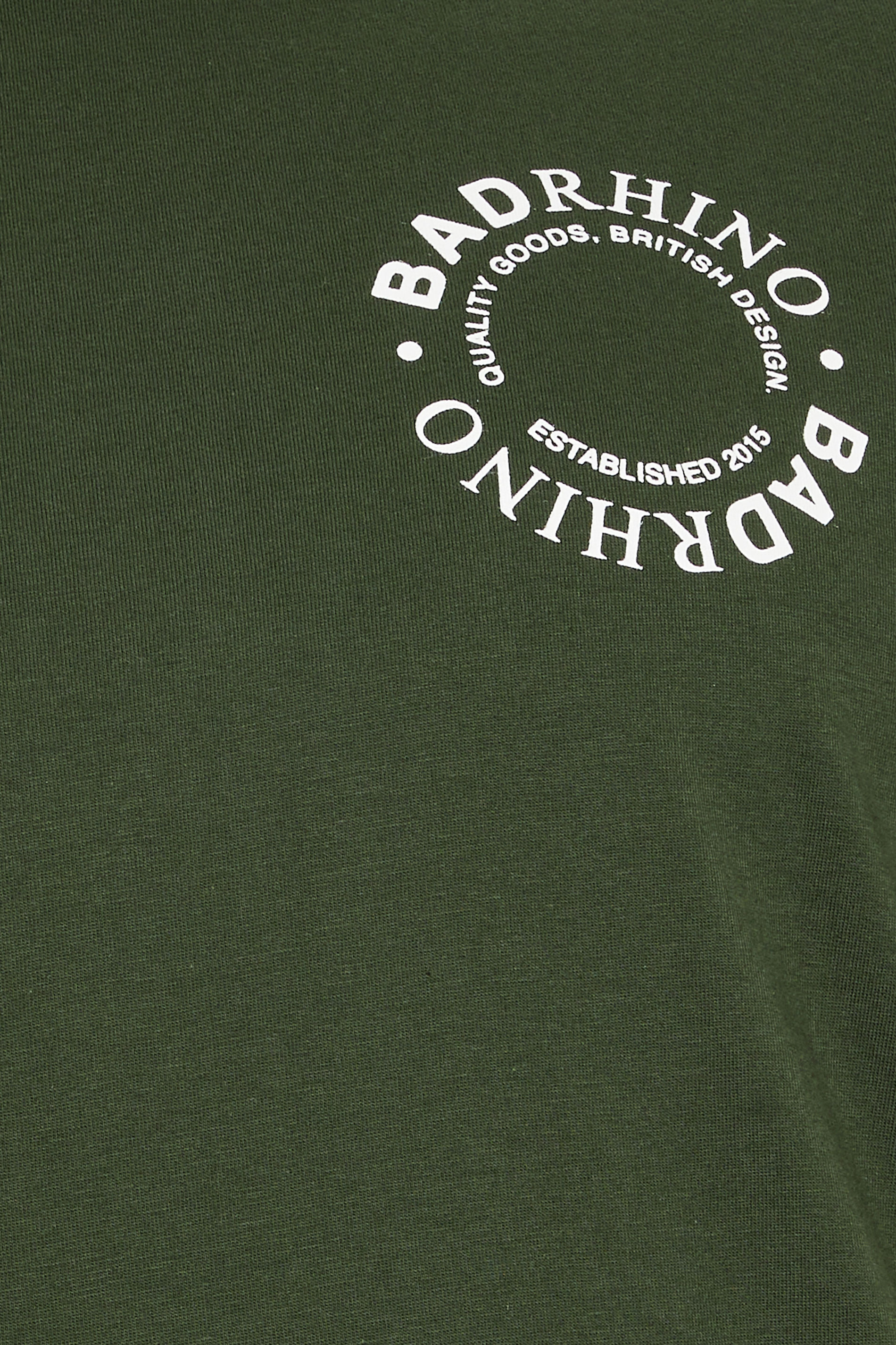 BadRhino Big & Tall Dark Green Circle Logo T-Shirt | BadRhino 8